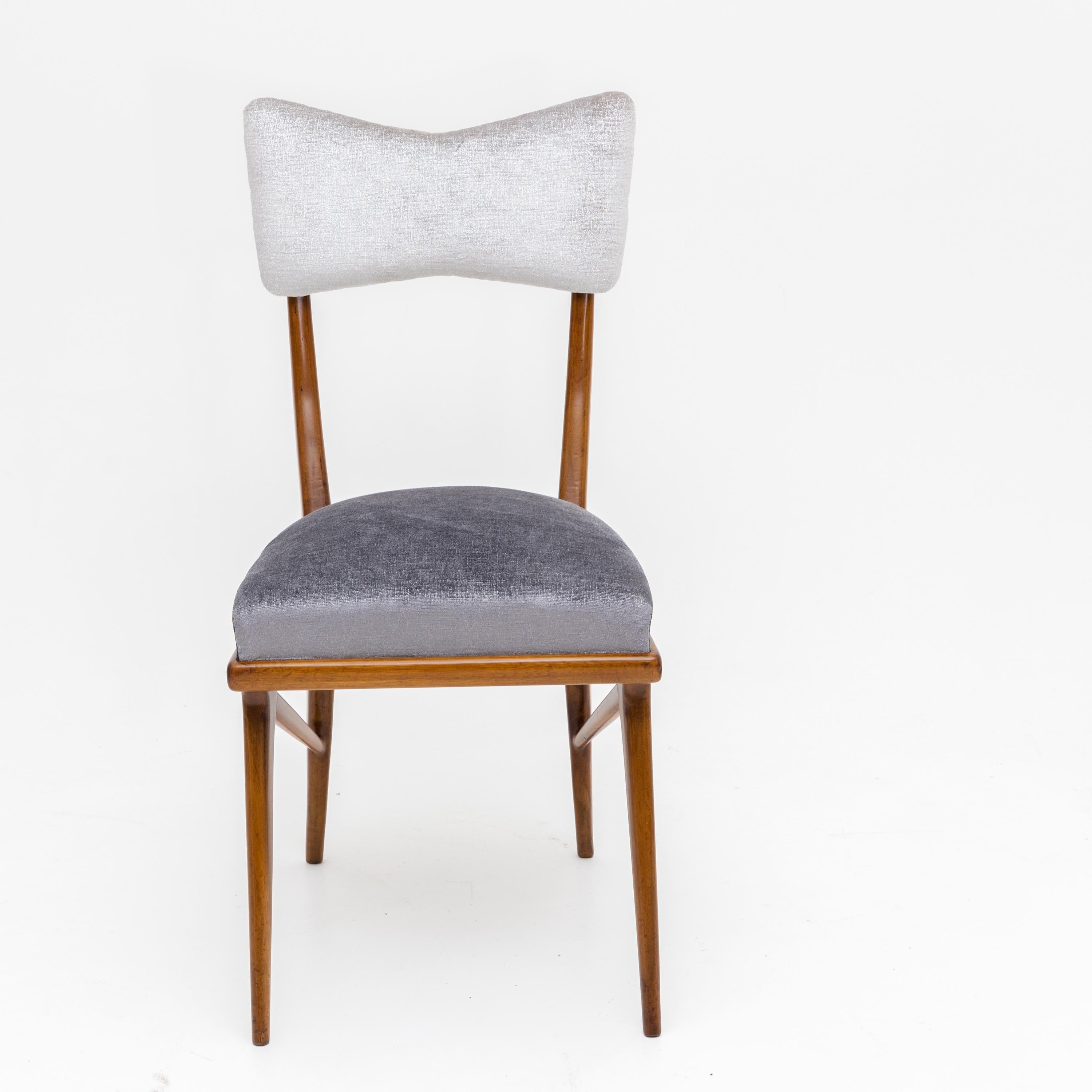 Mid-20th Century Set Of Six Italian Modernist Dining Chairs
