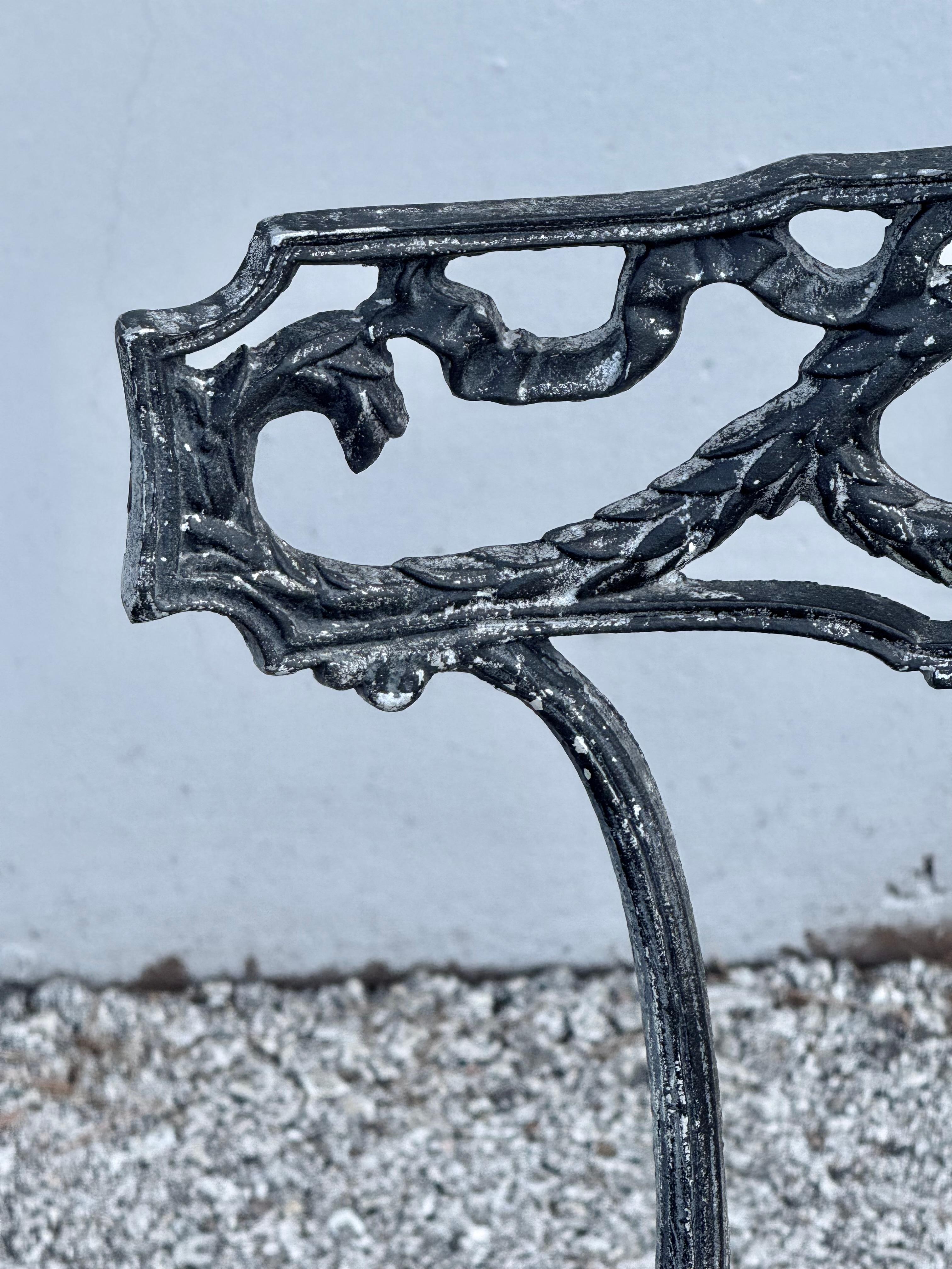 Set of Six Italian Neo-Classical Style Patio or Garden Dining Chairs by Palladio For Sale 2