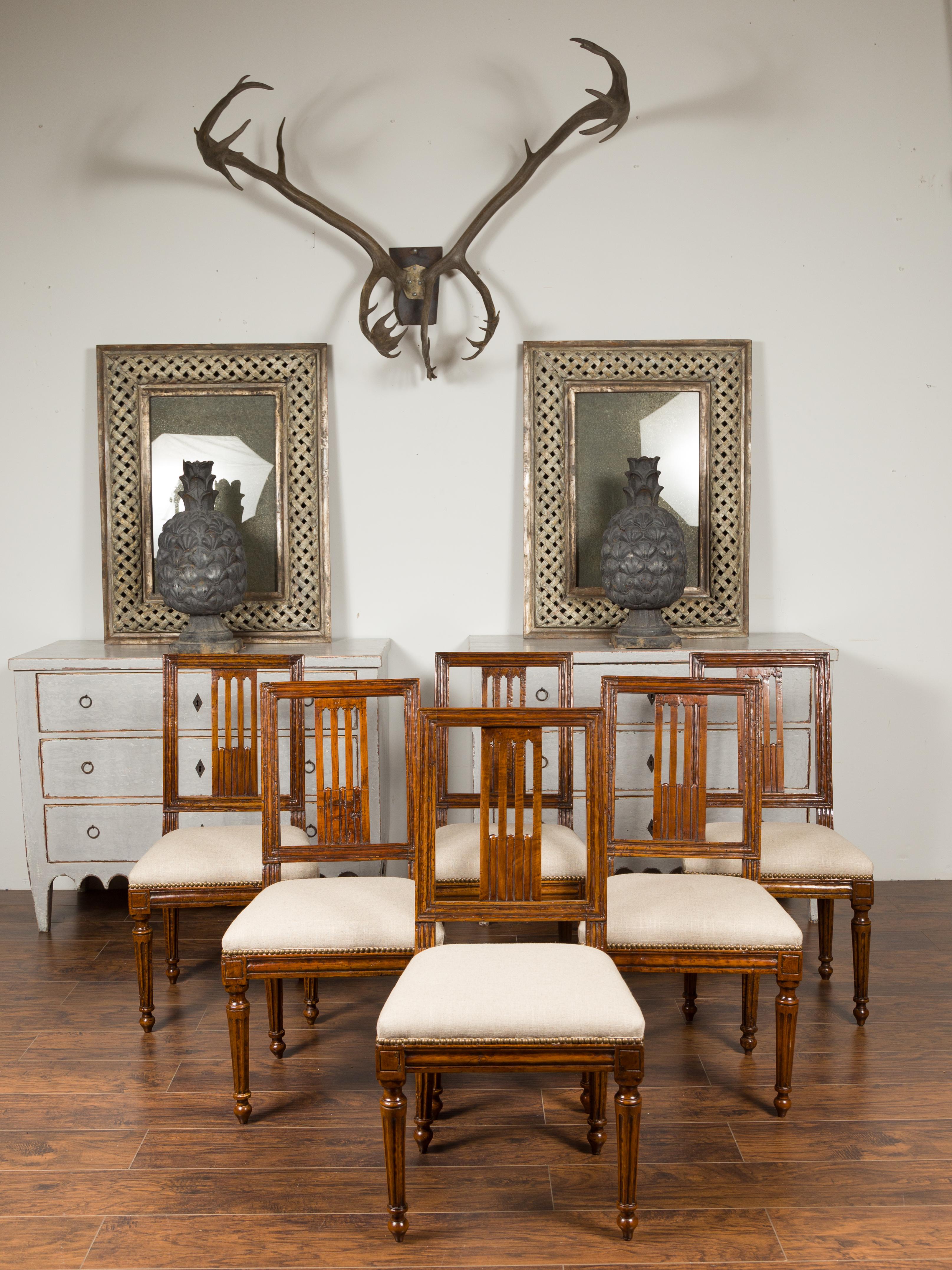 oak dining room chairs