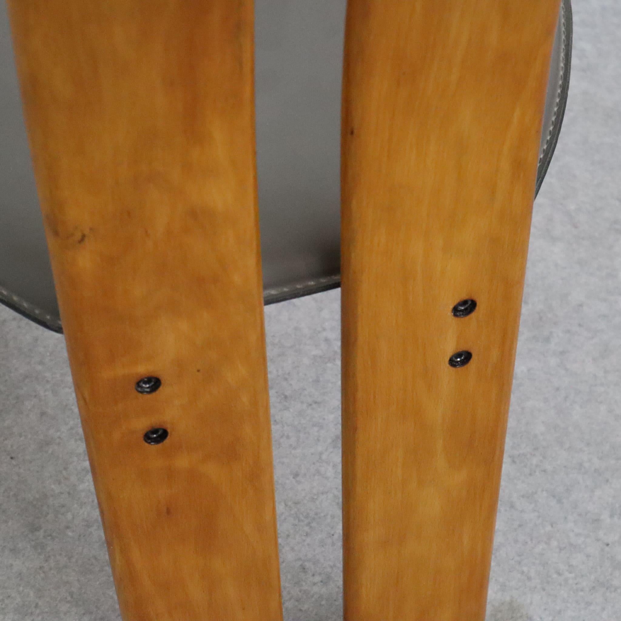 Late 20th Century Set of six italian wood chairs by Mario Marenco for Mobil Girgi, Italy, 1970s For Sale