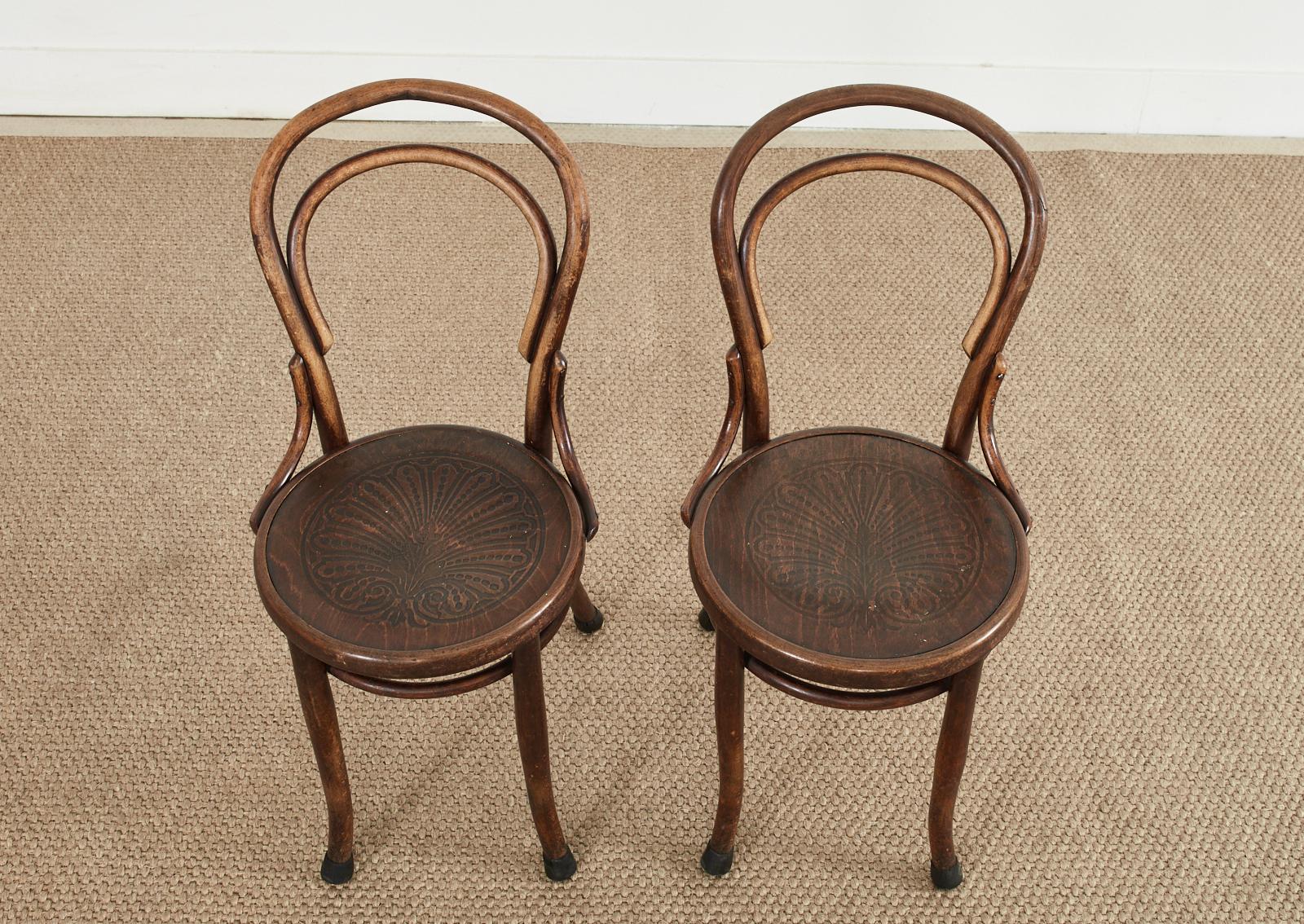 Set of Six J and J Kohn for Thonet Bentwood Bistro Dining Chairs 4