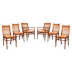 Antique Set of Six James Shoolbread Dining Chairs