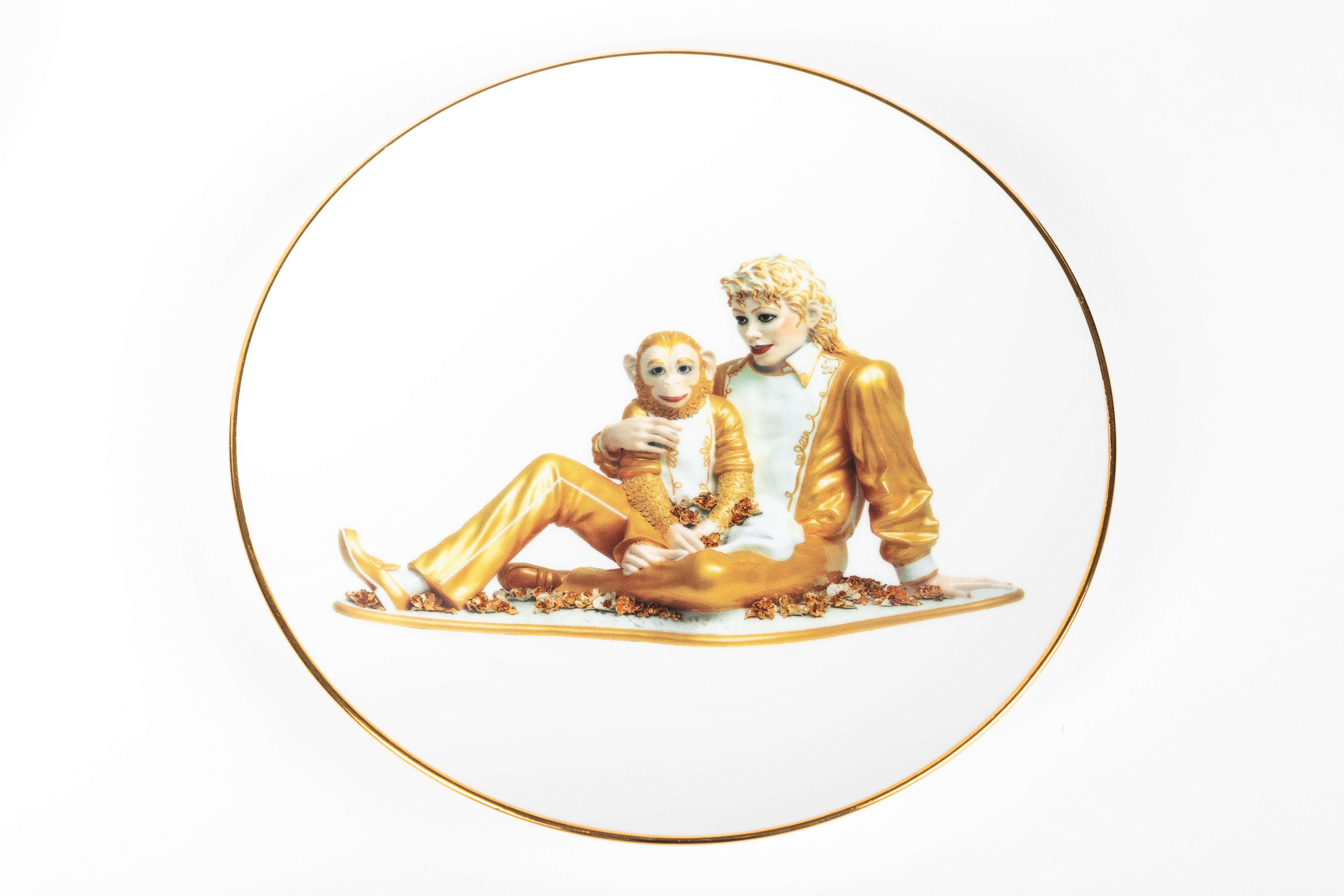 Set of Six Jeff Koons for Bernardaud Banality Series Porcelain Dessert Plates 1