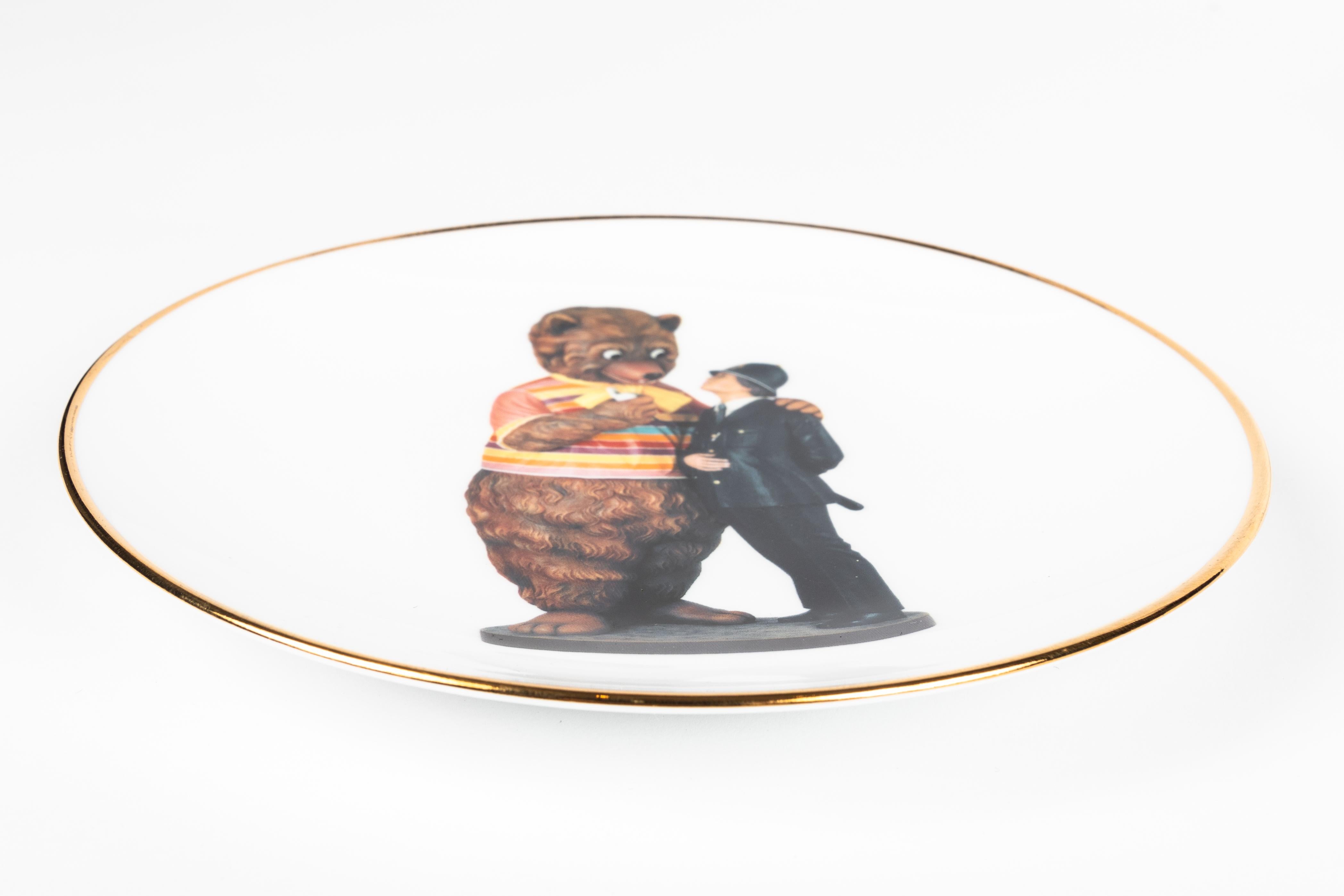 Set of Six Jeff Koons for Bernardaud Banality Series Porcelain Dessert Plates 4