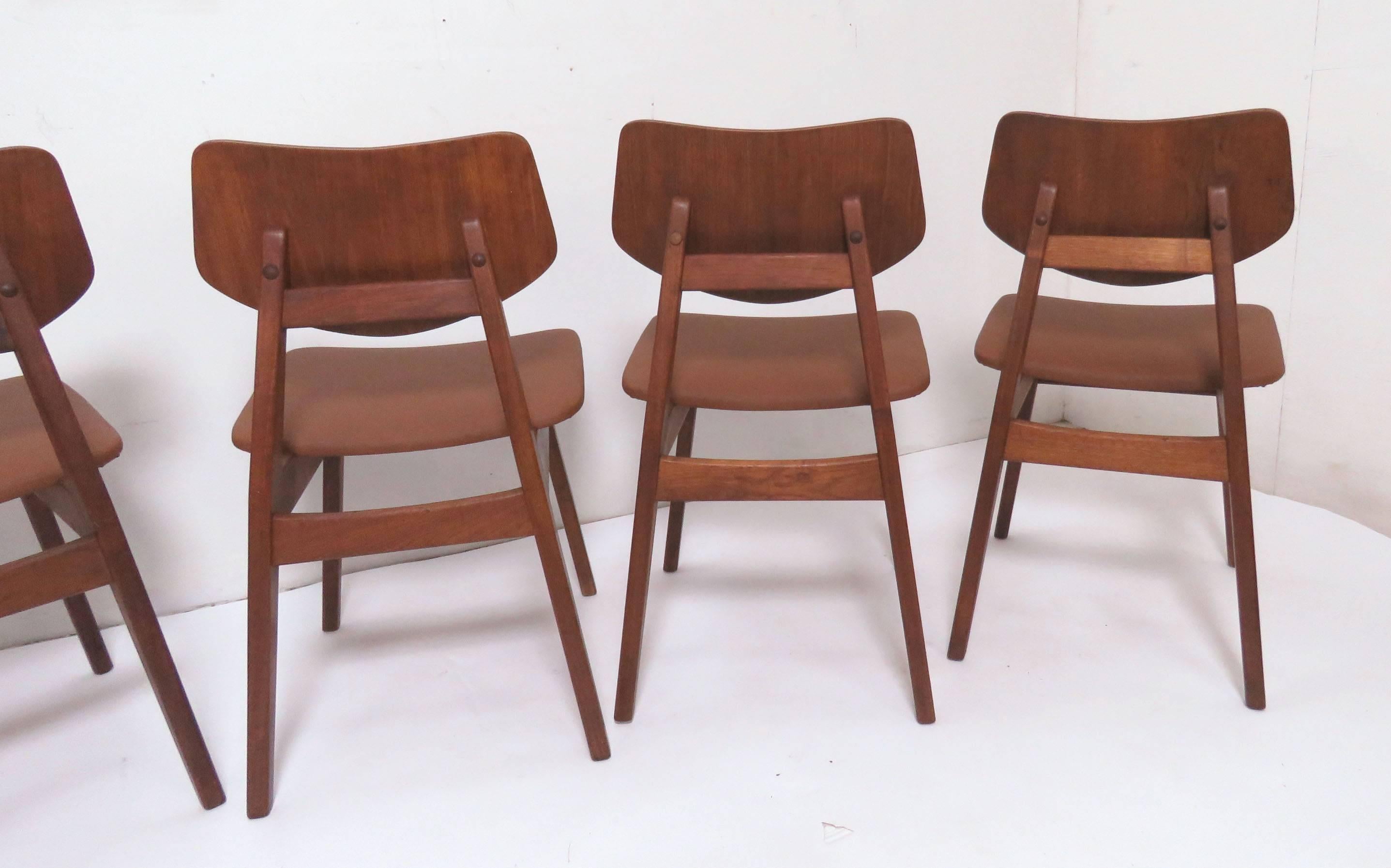 Set of Six Jens Risom Dining Chairs 4