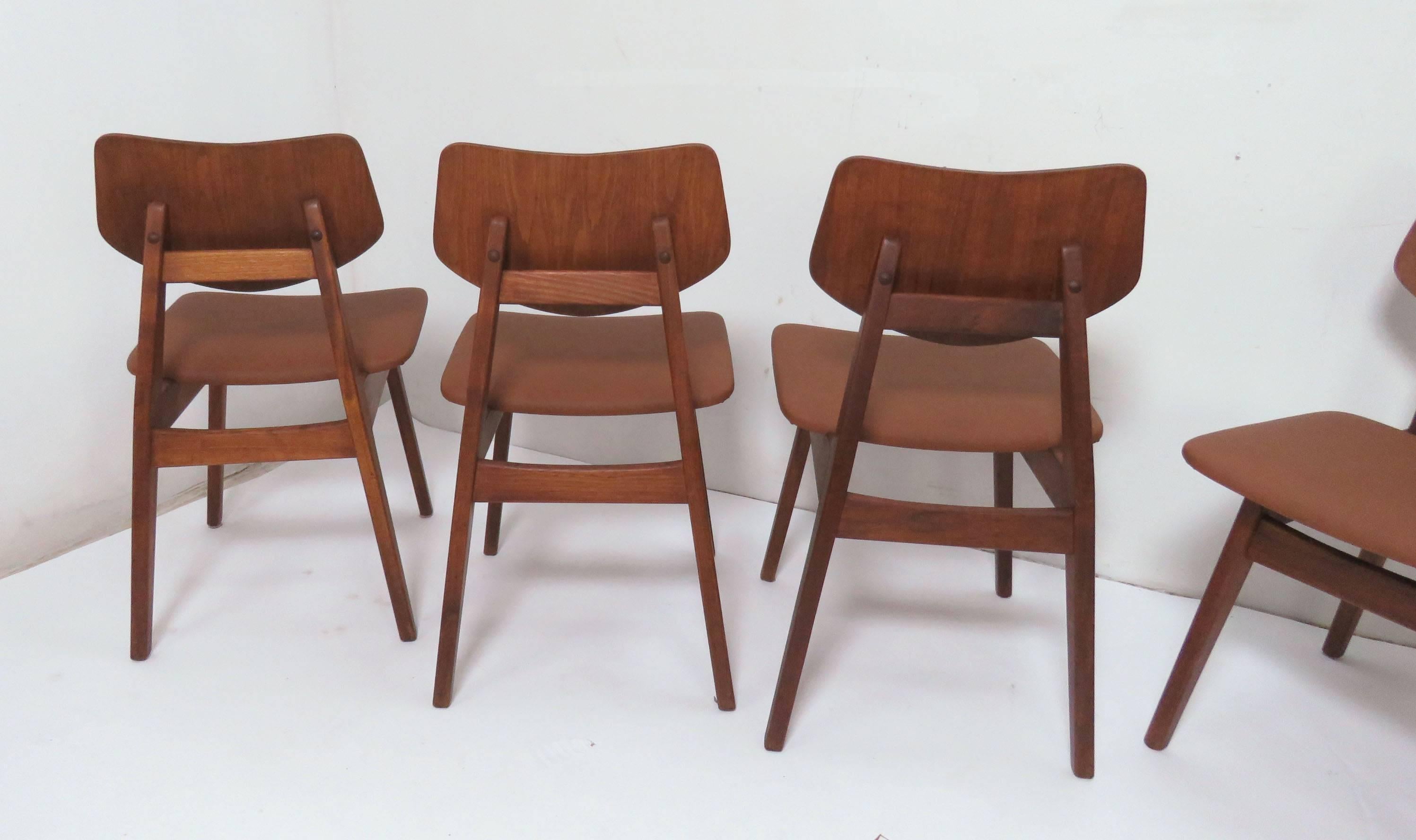 Set of Six Jens Risom Dining Chairs 5