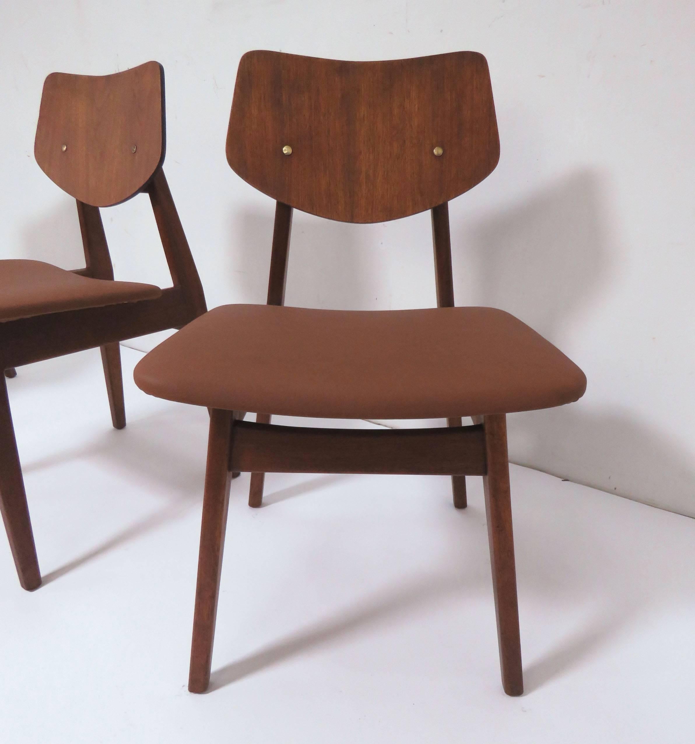 Set of Six Jens Risom Dining Chairs In Good Condition In Peabody, MA