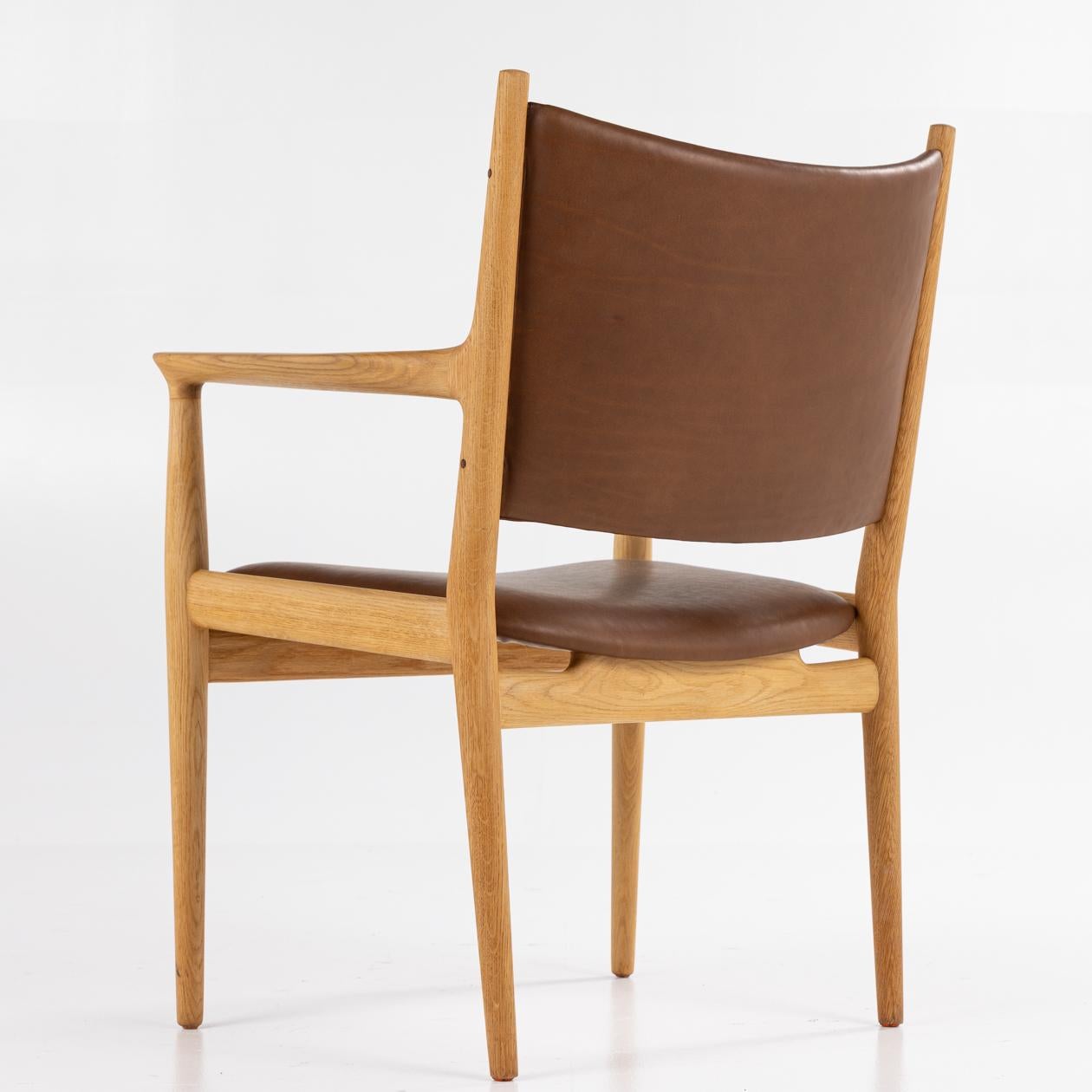 Danish Set of six JH 513 chairs by Hans J. Wegner