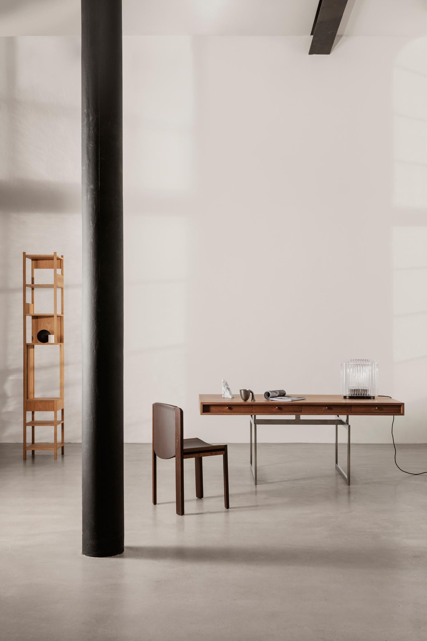 Set of Six Joe Colombo 'Chair 300' Wood and Kvadrat Fabric by Karakter For Sale 10