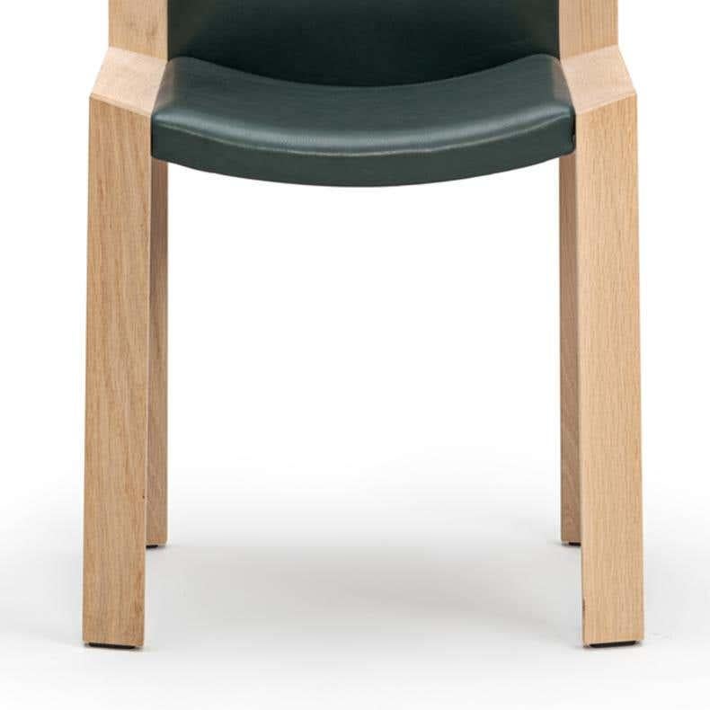 Sechser-Set Joe Colombo ''Chair 300'' aus Holz und Sørensen-Leder von Karakter im Zustand „Neu“ im Angebot in Barcelona, Barcelona