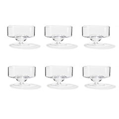 Juego de seis vajillas de cristal Joe Colombo "Sferico" de Karakter