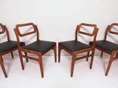 Set of Six Johannes Andersen Danish Teak Dining Chairs, circa 1960s