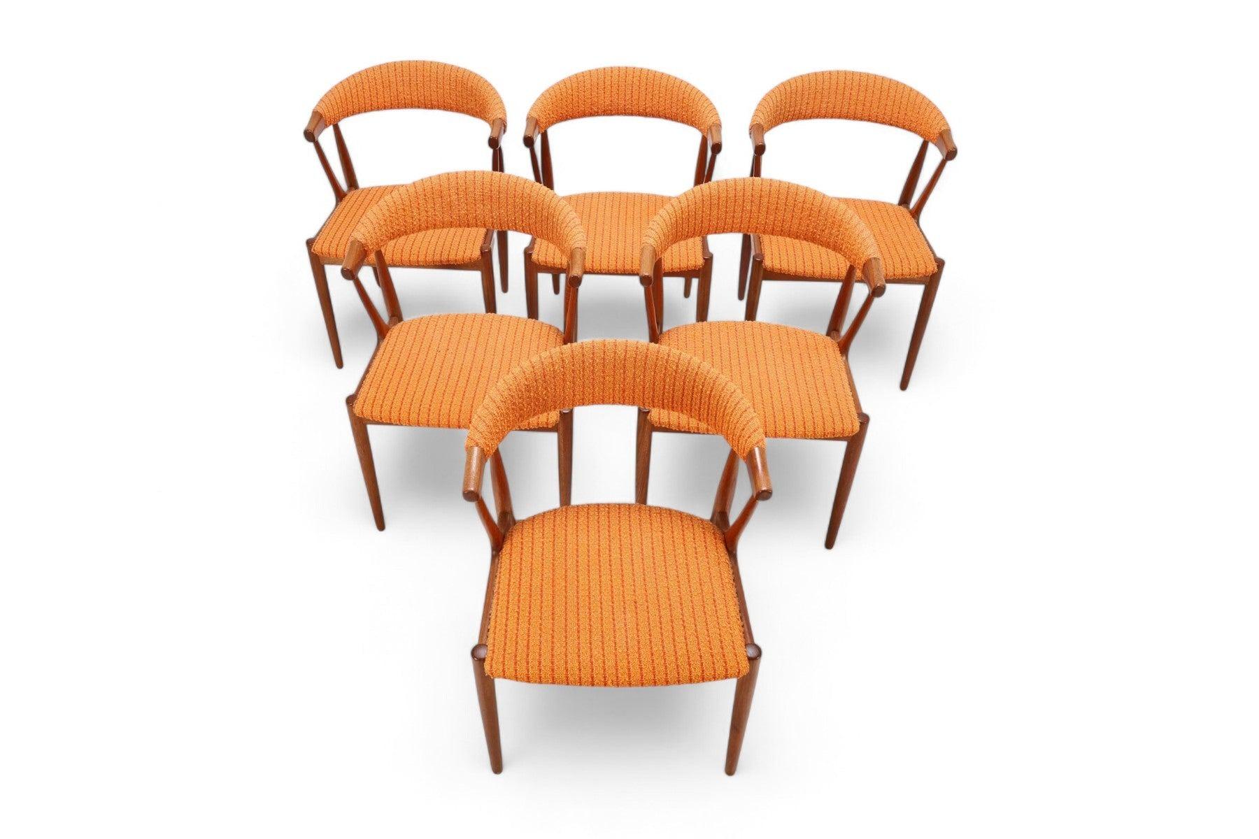 Origin: Denmark
Designer: Johannes Andersen
Manufacturer: Brdr. Andersen
Era: 1950s
Materials: Teak, Wool
Measurements: 20.75