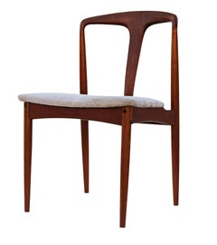 Ensemble de six chaises de salle à manger en teck Johannes Andersen Mid-Century Danish Modern