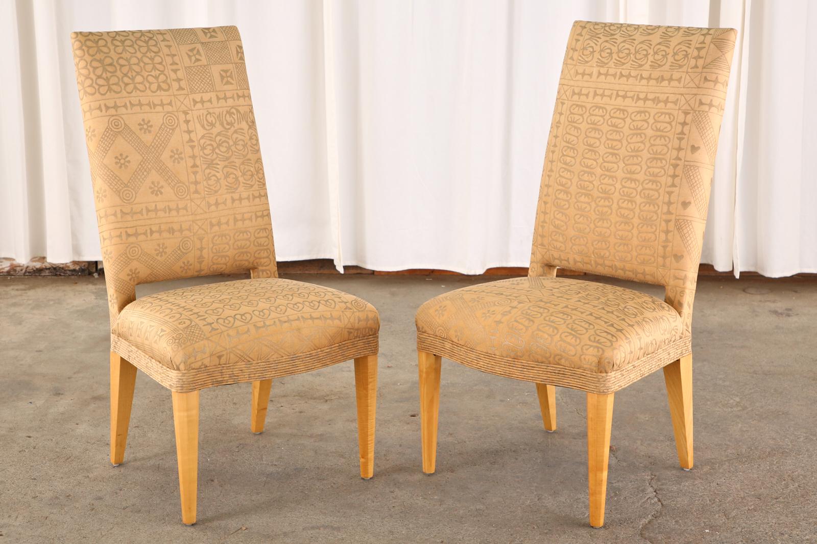 Modern Set of Six John Hutton for Donghia Dining Chairs For Sale