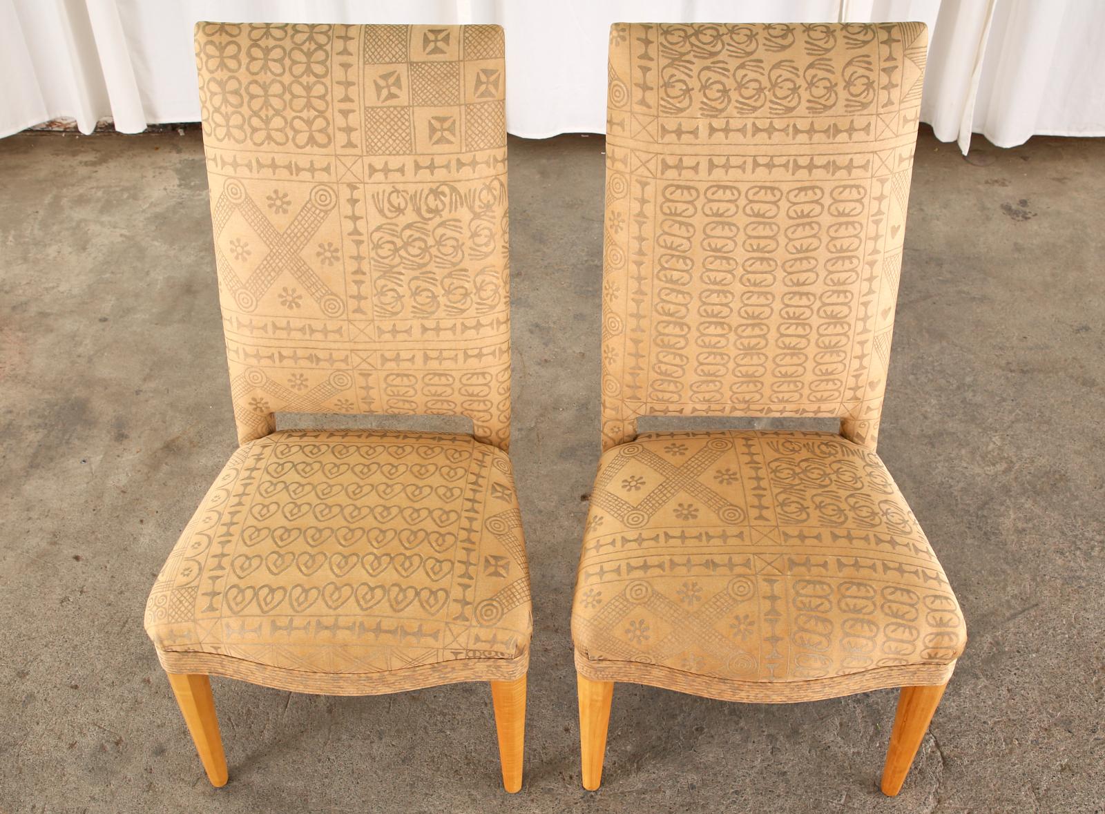 Contemporary Set of Six John Hutton for Donghia Dining Chairs For Sale