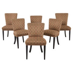 Set of Six John Hutton for Donghia Upholstered Dining Chairs