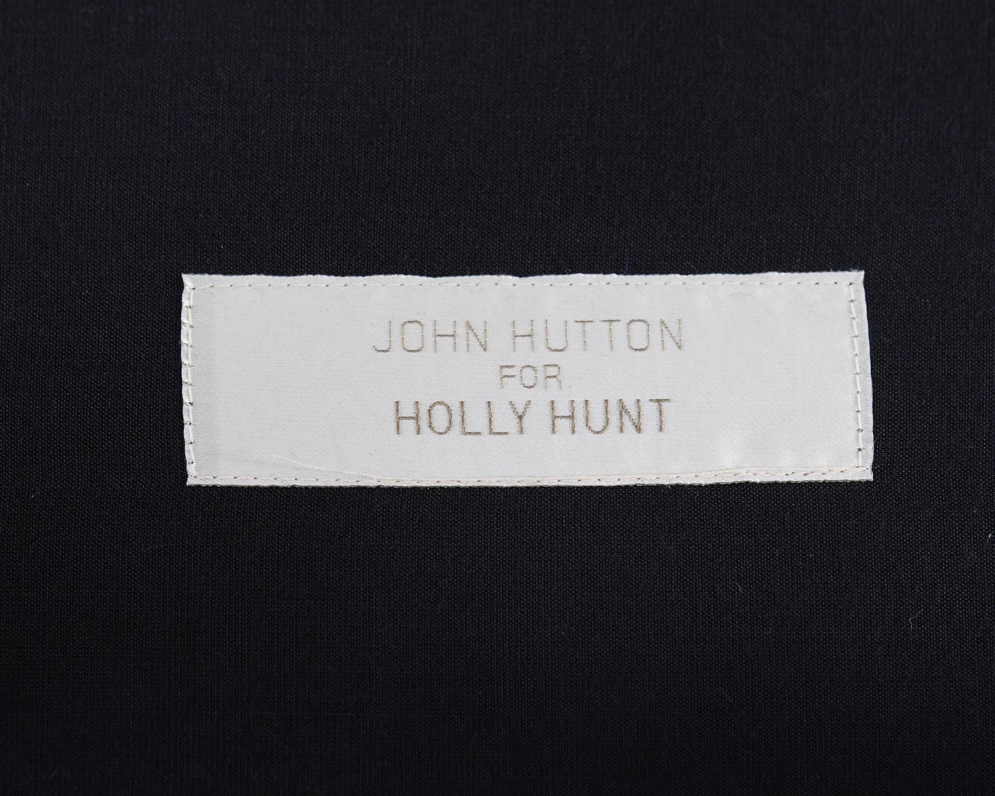 Set of Six John Hutton for Holly Hunt Leather Dining Chairs For Sale 6