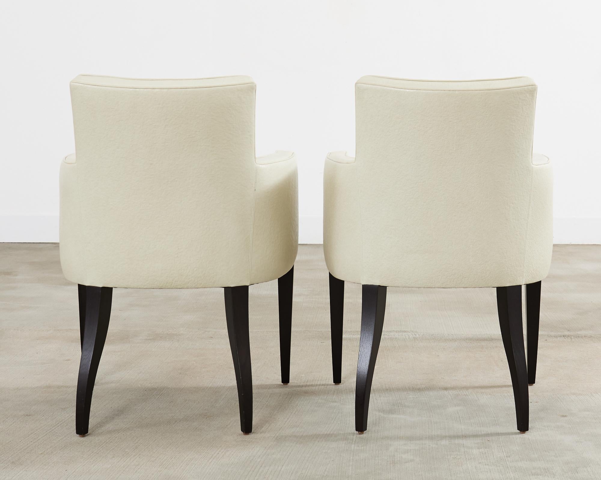 Set of Six John Hutton for Holly Hunt Leather Dining Chairs For Sale 13