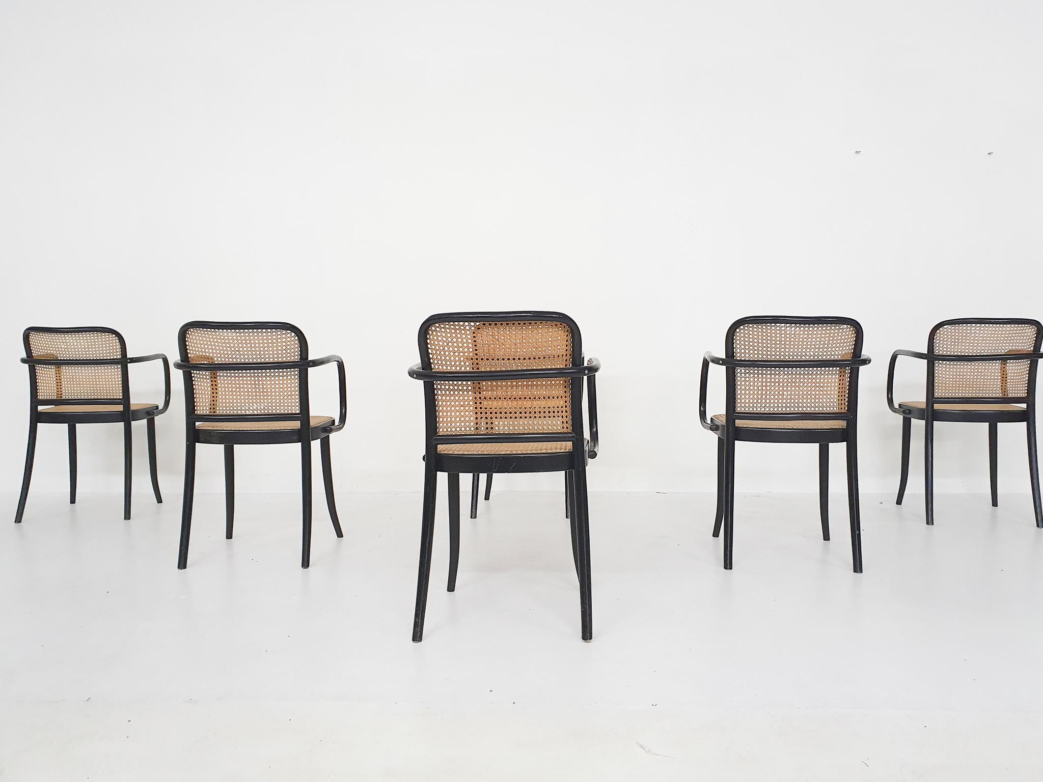 Set of Six Josef Hoffman for Thonet A811 Dining Chairs 2