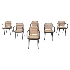 Set of Six Josef Hoffman for Thonet A811 Dining Chairs