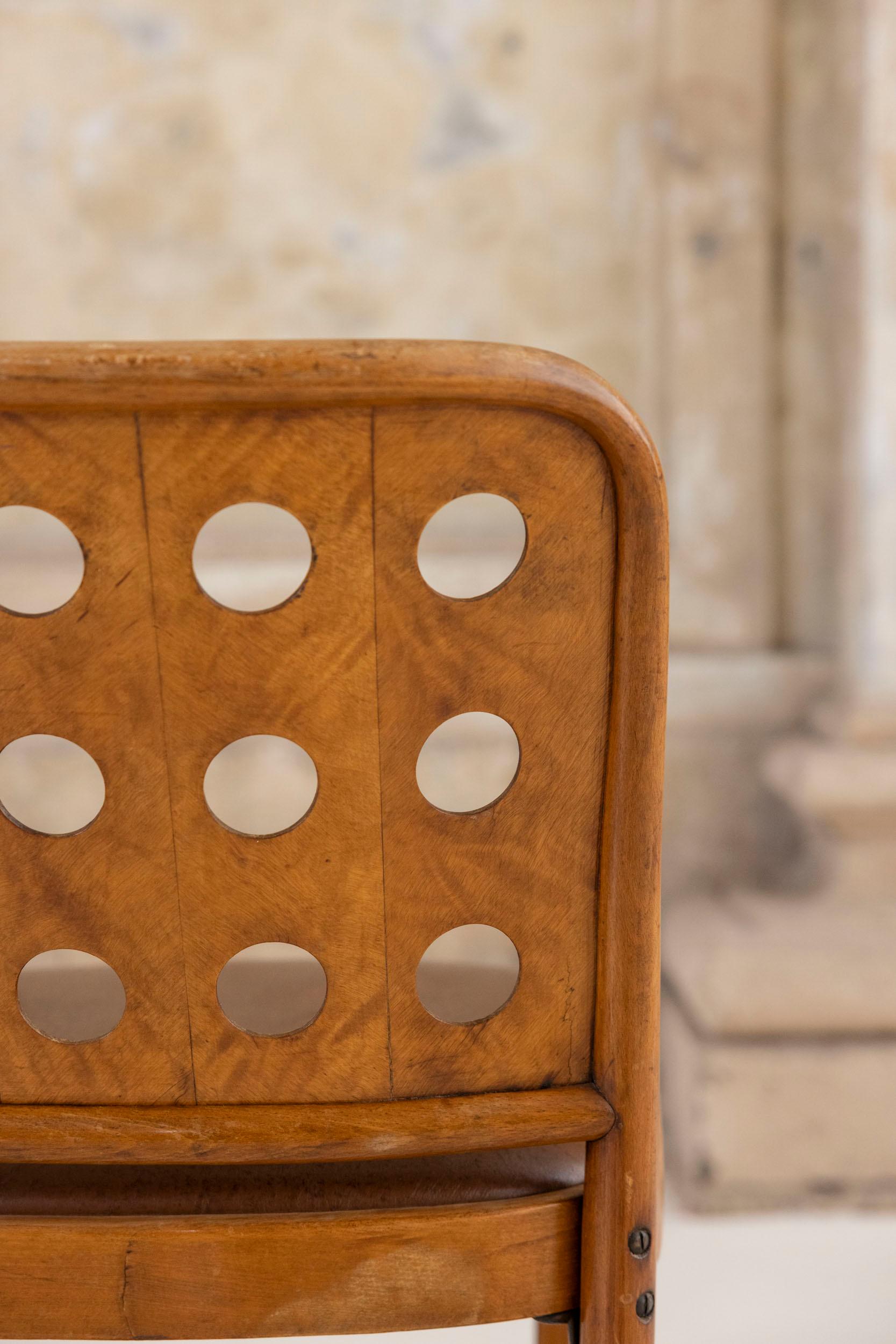 Ensemble de six chaises Josef Hoffmann, vers 1925 en vente 3