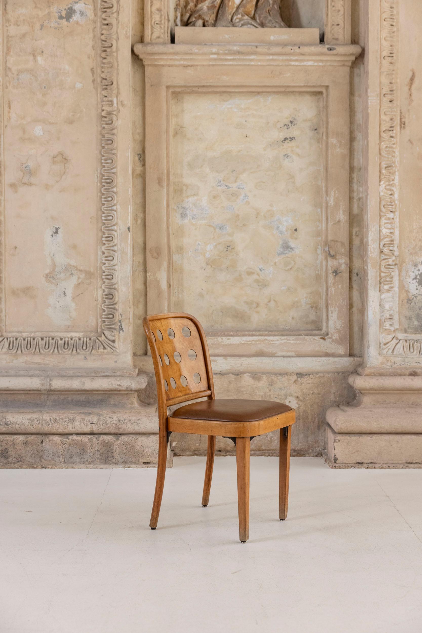 Ensemble de six chaises Josef Hoffmann, vers 1925 Excellent état - En vente à Piacenza, Italy