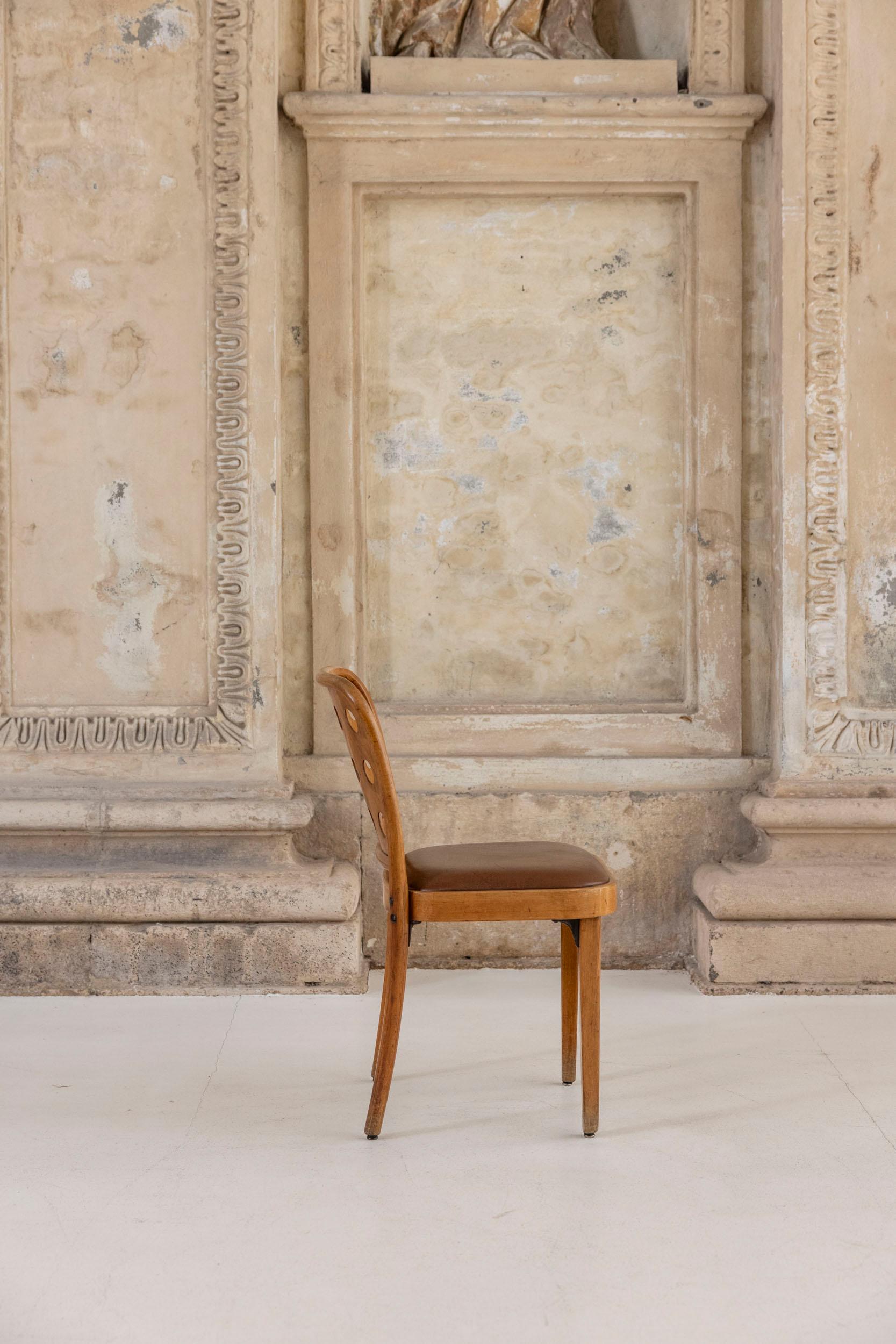 Début du 20ème siècle Ensemble de six chaises Josef Hoffmann, vers 1925 en vente