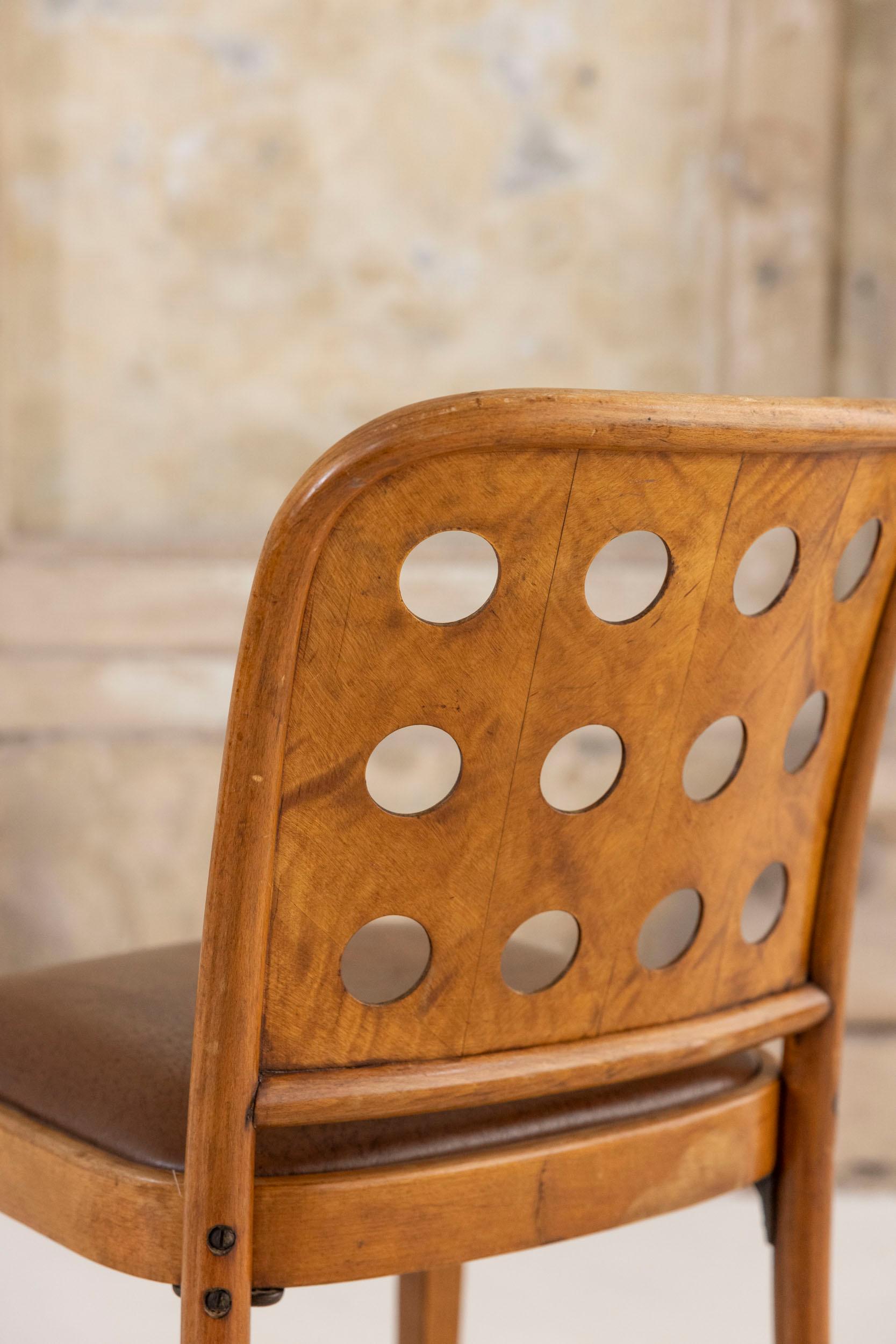 Ensemble de six chaises Josef Hoffmann, vers 1925 en vente 2