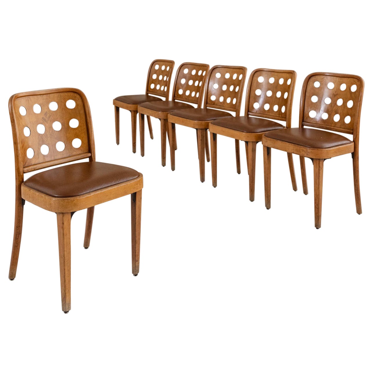 Ensemble de six chaises Josef Hoffmann, vers 1925 en vente