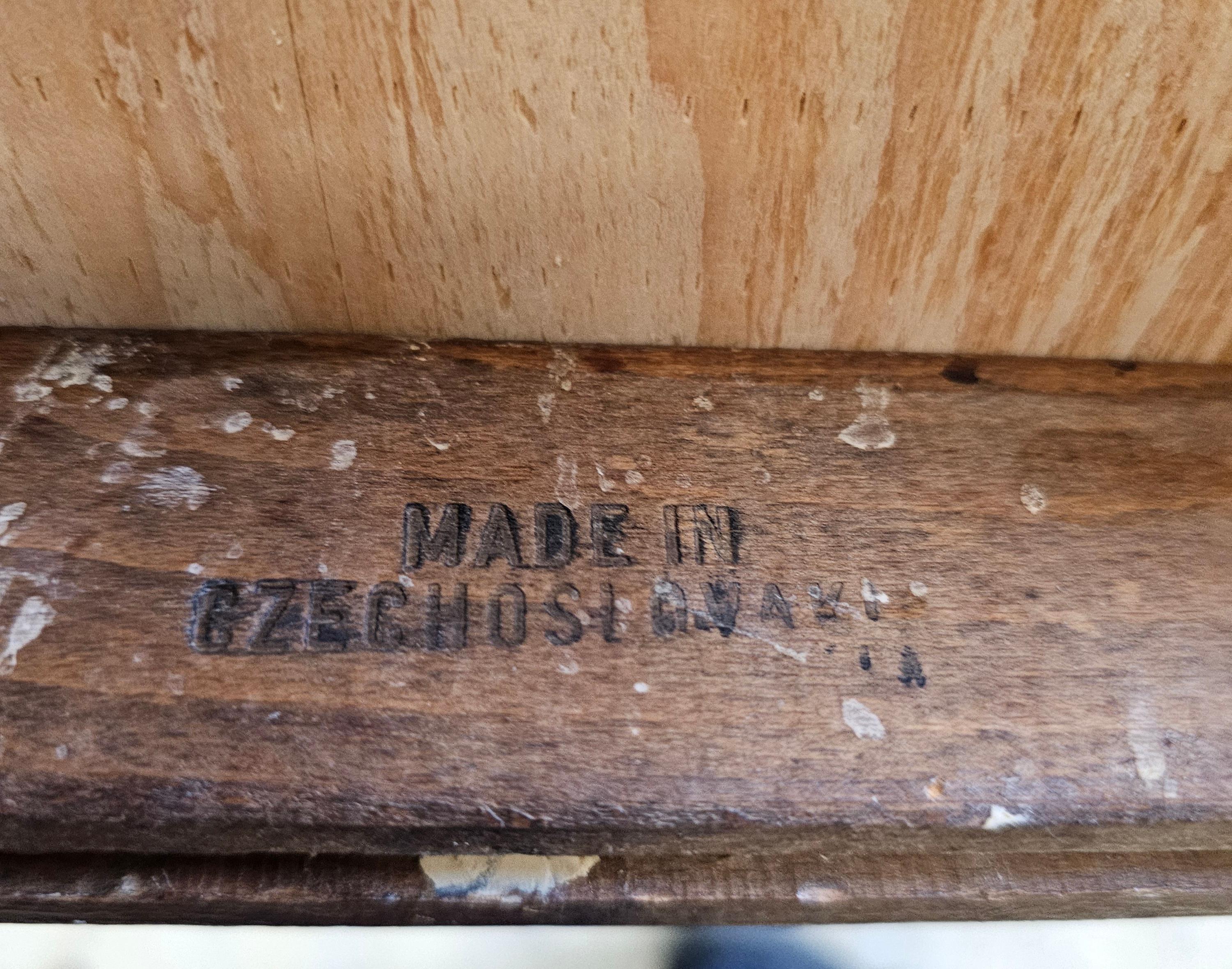 Juego de seis sillas de Praga de madera curvada y caña modelo 811 de Josef Hoffmann para Stendig en venta 4