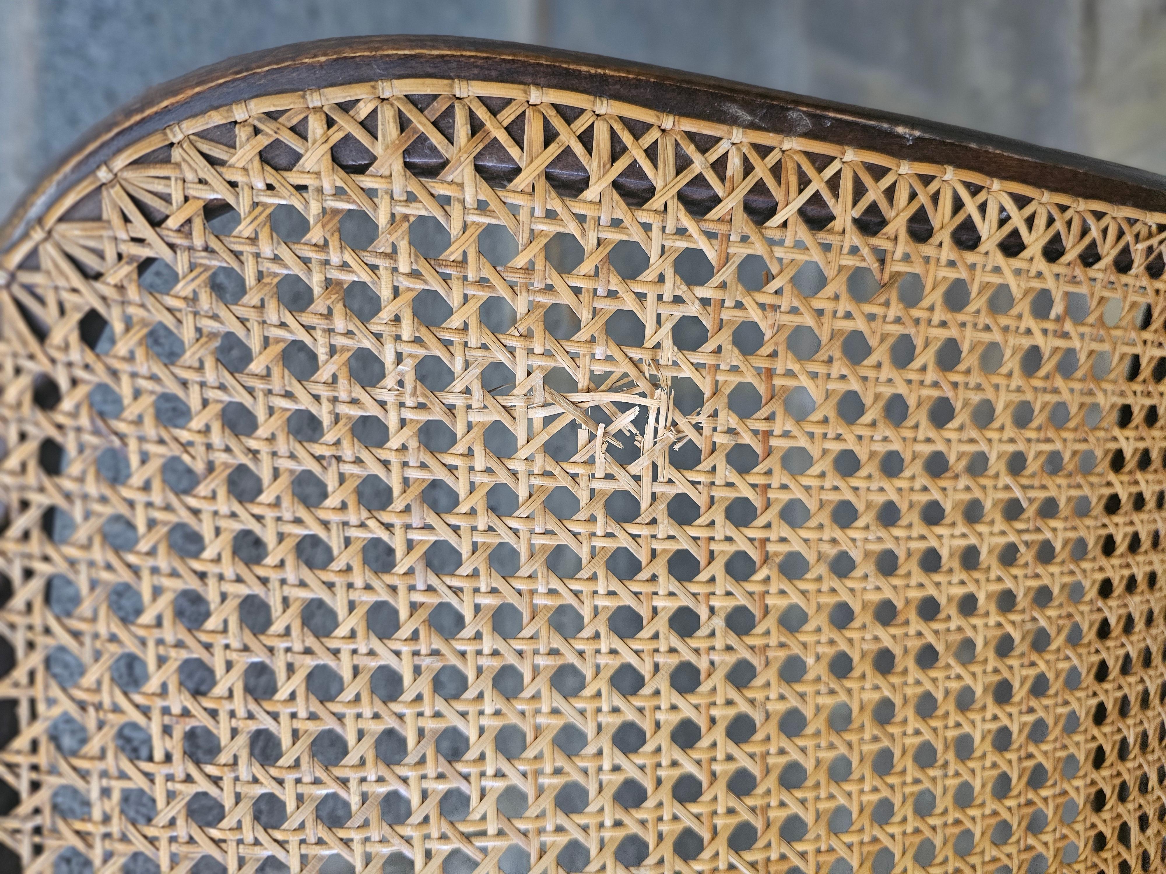 Juego de seis sillas de Praga de madera curvada y caña modelo 811 de Josef Hoffmann para Stendig en venta 7