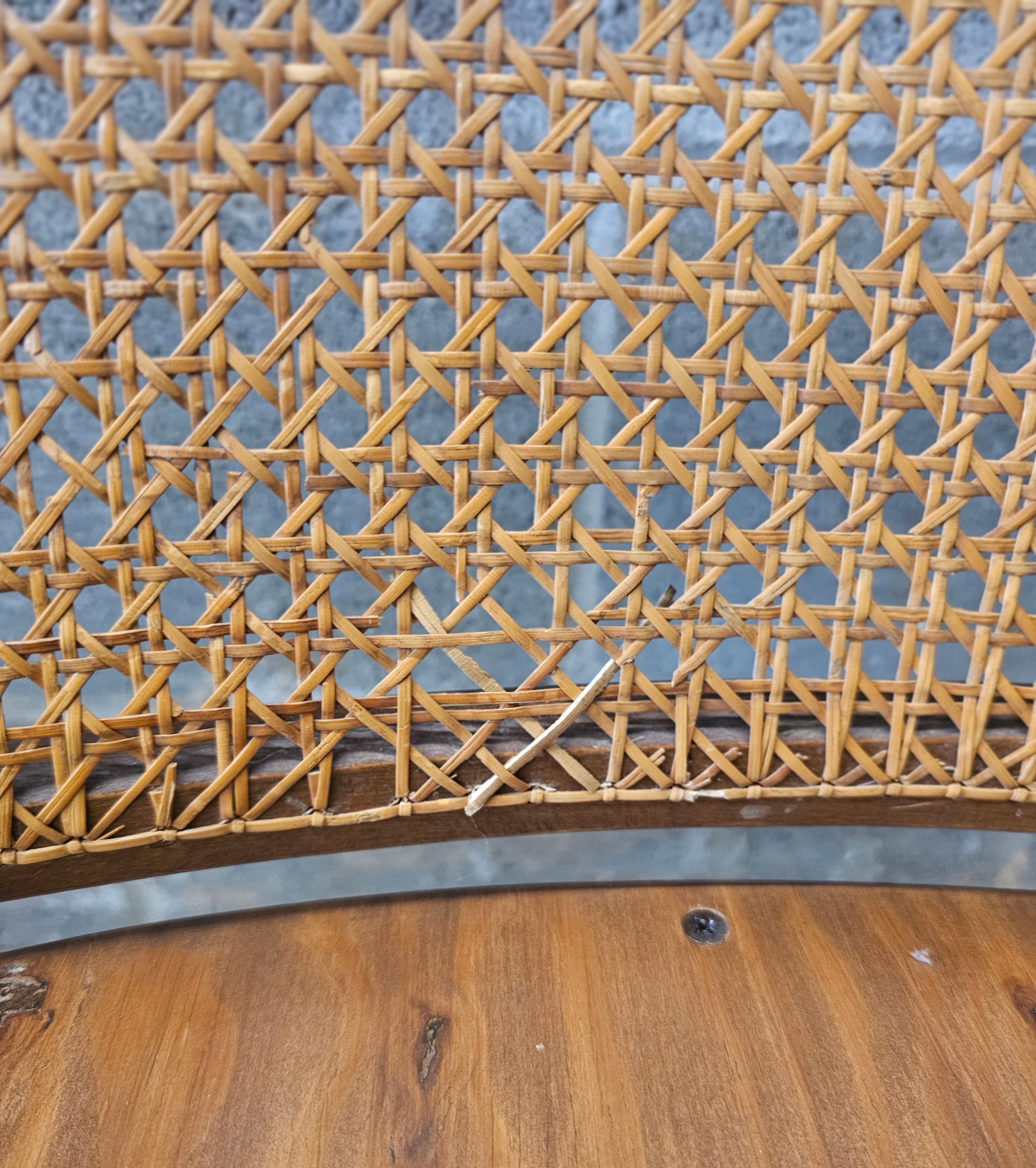 Juego de seis sillas de Praga de madera curvada y caña modelo 811 de Josef Hoffmann para Stendig en venta 9