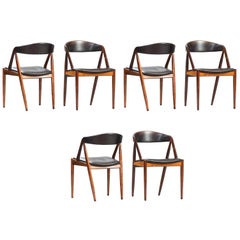 Set of Six Kai Kristiansen Dining Chairs by Schou Andersen