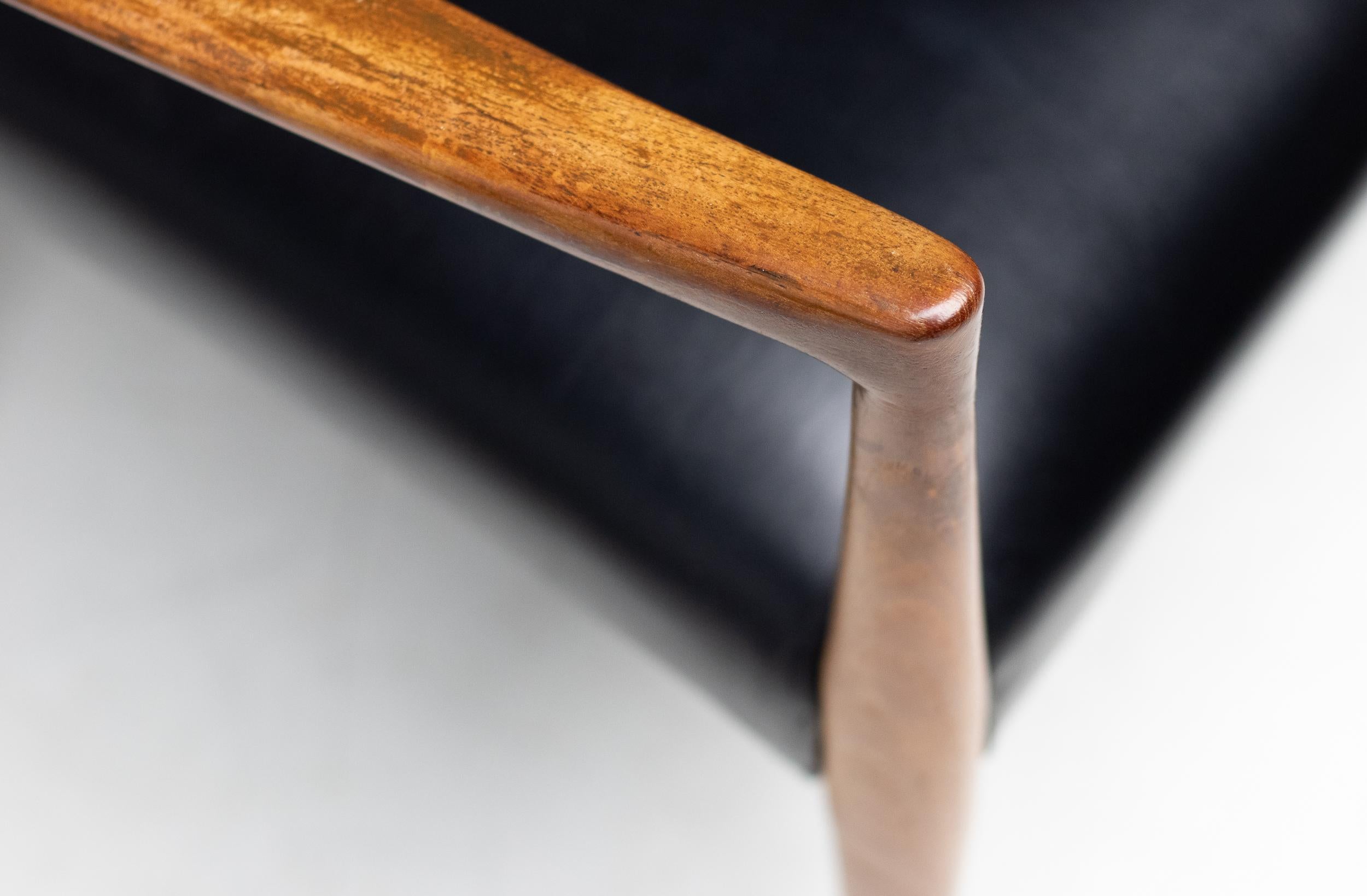 Sedie da pranzo Kai Kristiansen Design scandinavo metà secolo moderno scultoreo in vendita 8
