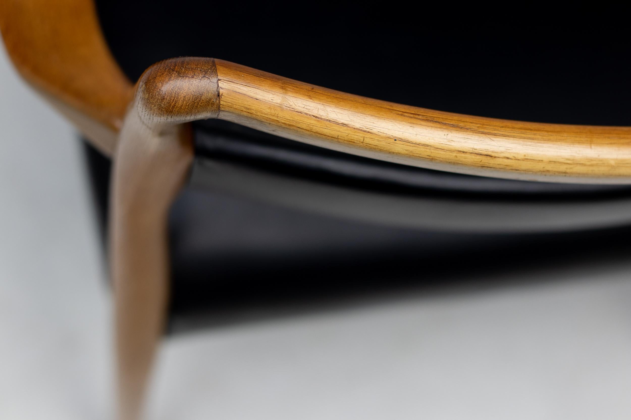 Sedie da pranzo Kai Kristiansen Design scandinavo metà secolo moderno scultoreo in vendita 12