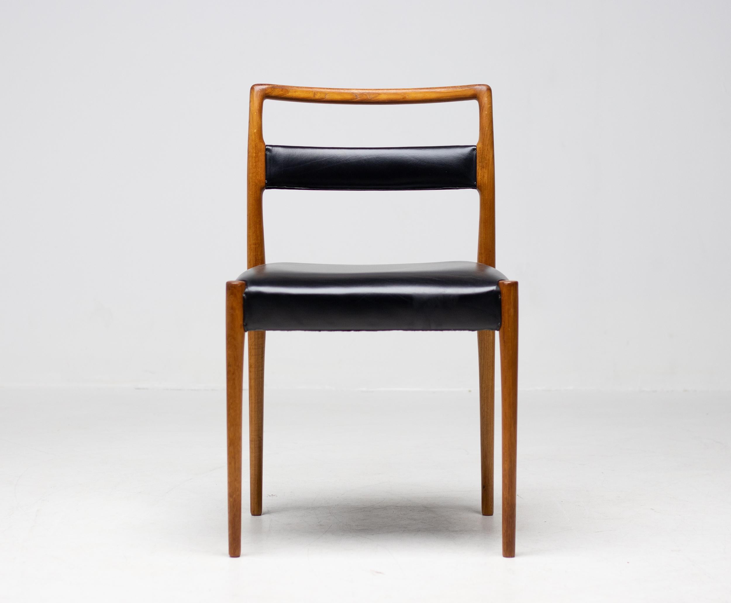 XX secolo Sedie da pranzo Kai Kristiansen Design scandinavo metà secolo moderno scultoreo in vendita