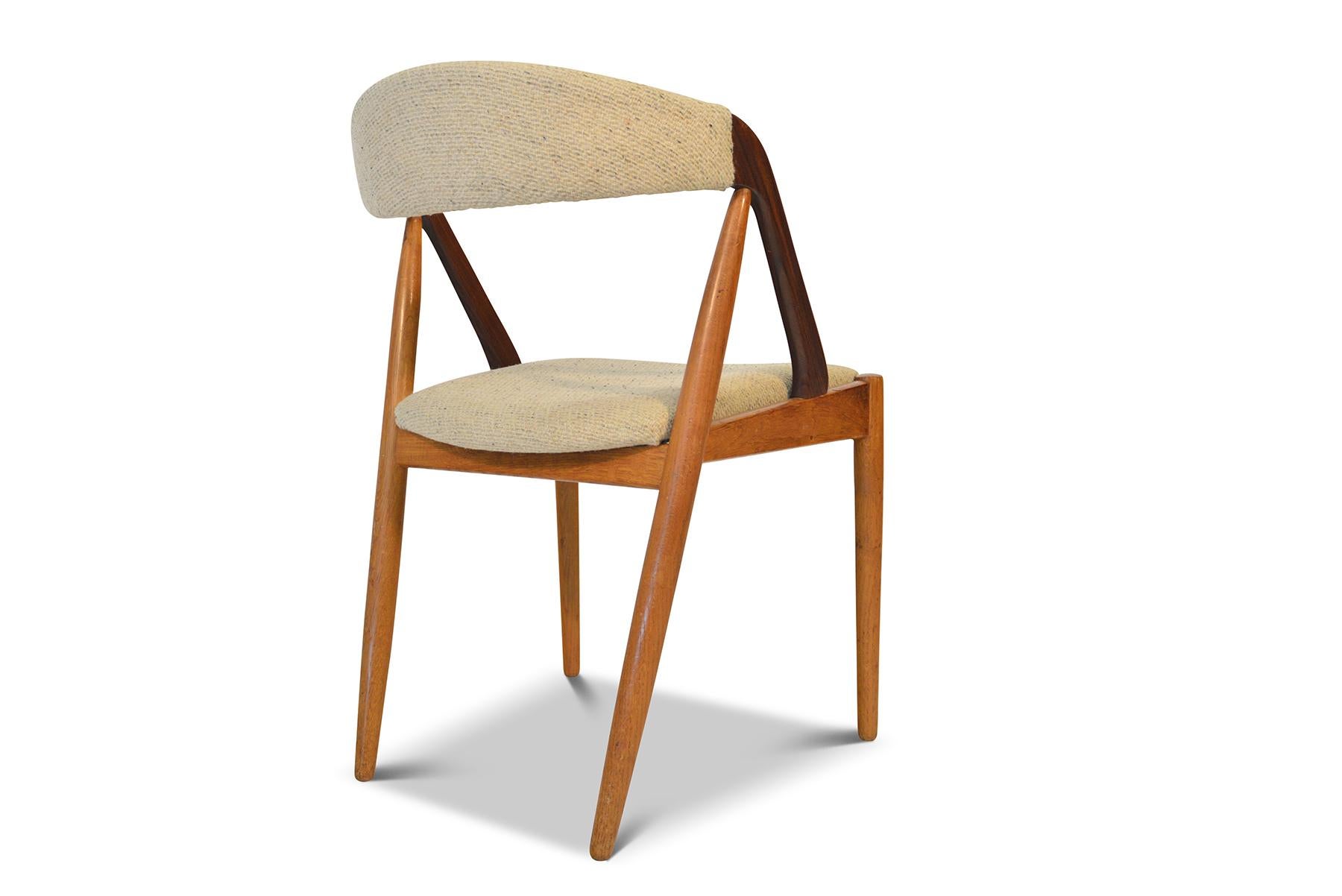 20th Century Set of Six Kai Kristiansen Model 31 Dining Chairs in Oak and Afromosia