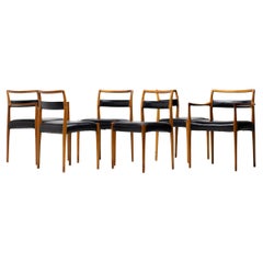 Vintage Set of Six Kai Kristiansen Model Dining Chairs 