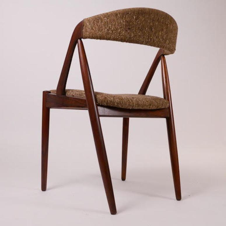 Set of Six Kai Kristiansen Rosewood Dining Chairs Model 31 In Excellent Condition In Hudson, NY