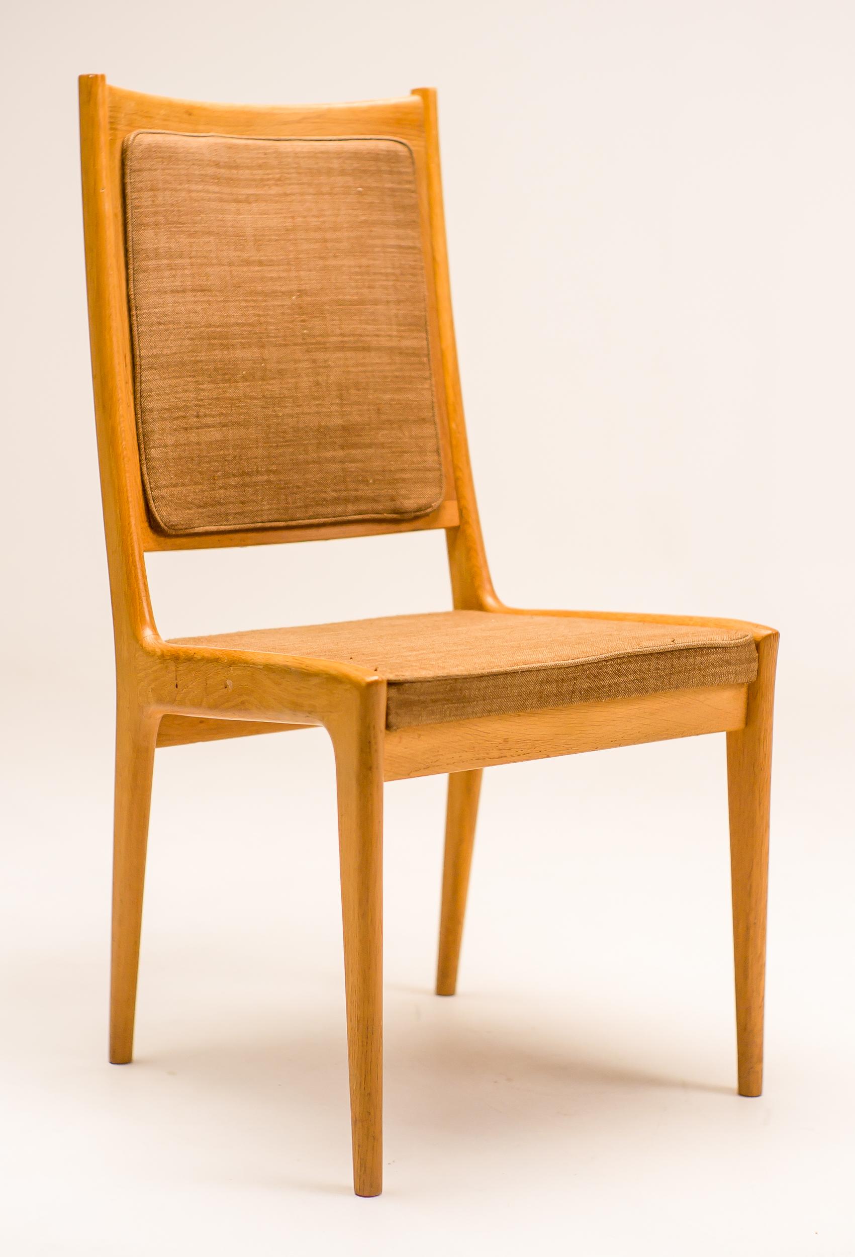 Scandinavian Modern Set of Six Karl Erik Ekselius JOC Dining Chairs  For Sale