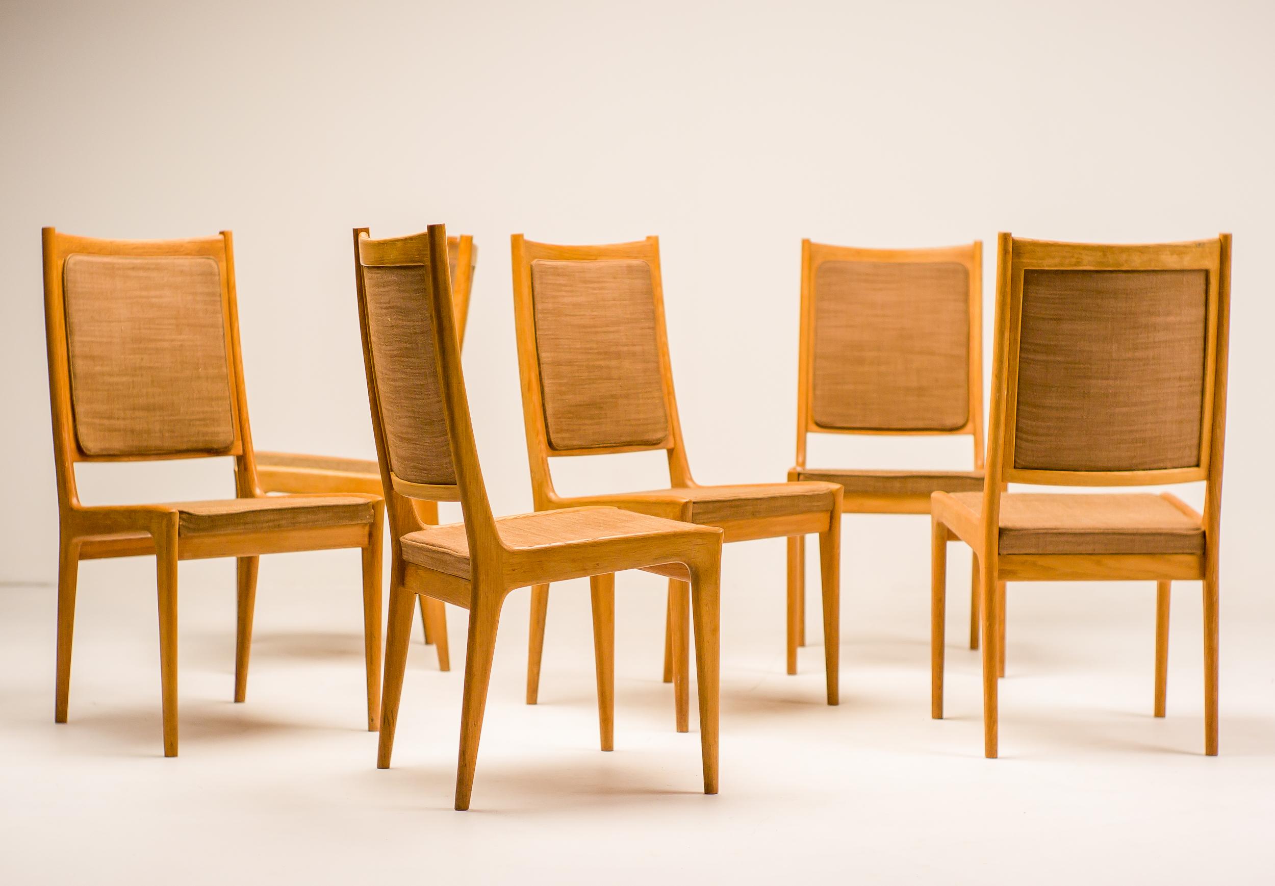 Set of Six Karl Erik Ekselius JOC Dining Chairs  For Sale 2