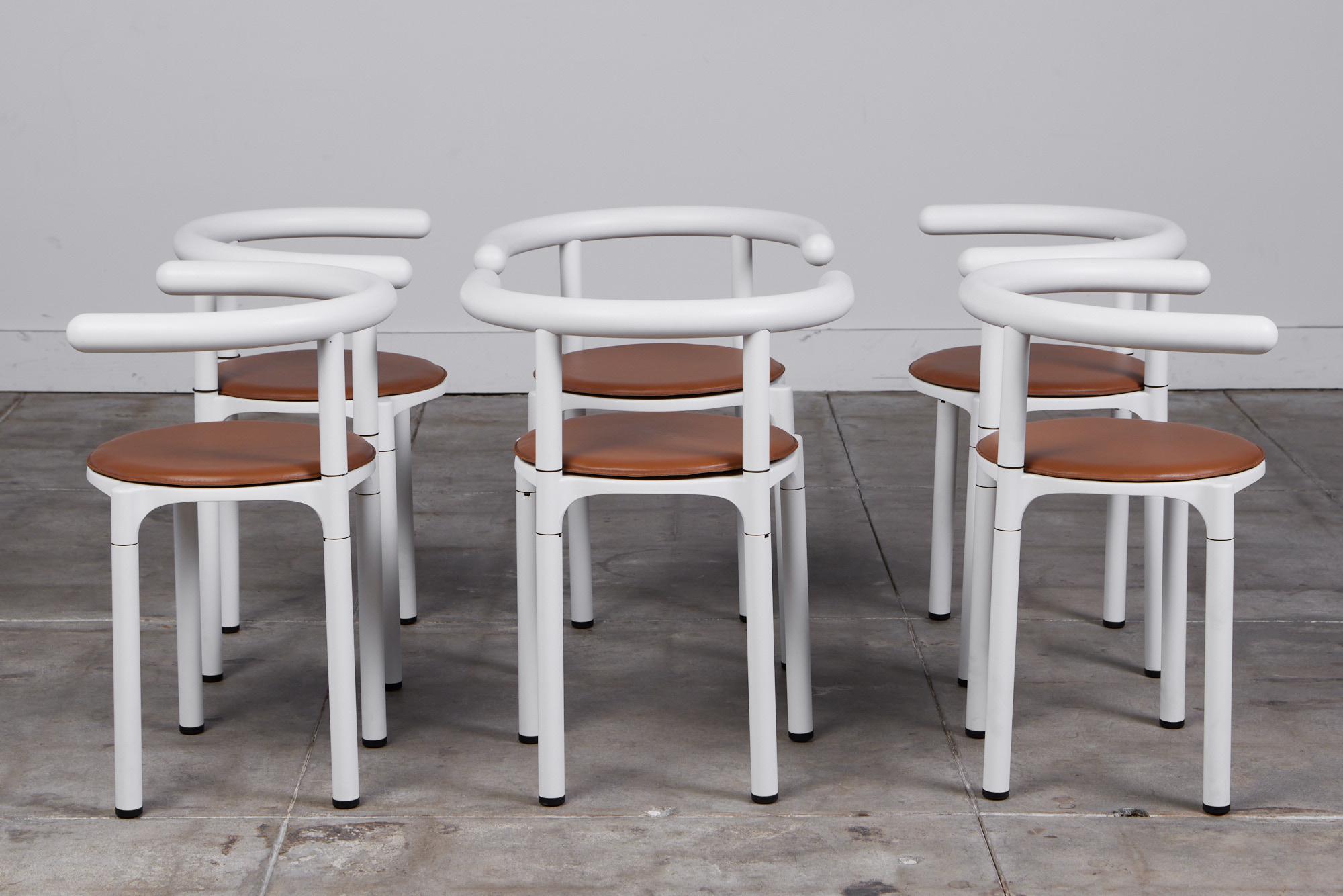 Italian Set of Six Kartell Dining Chairs by Anna Castelli Ferrieri For Sale