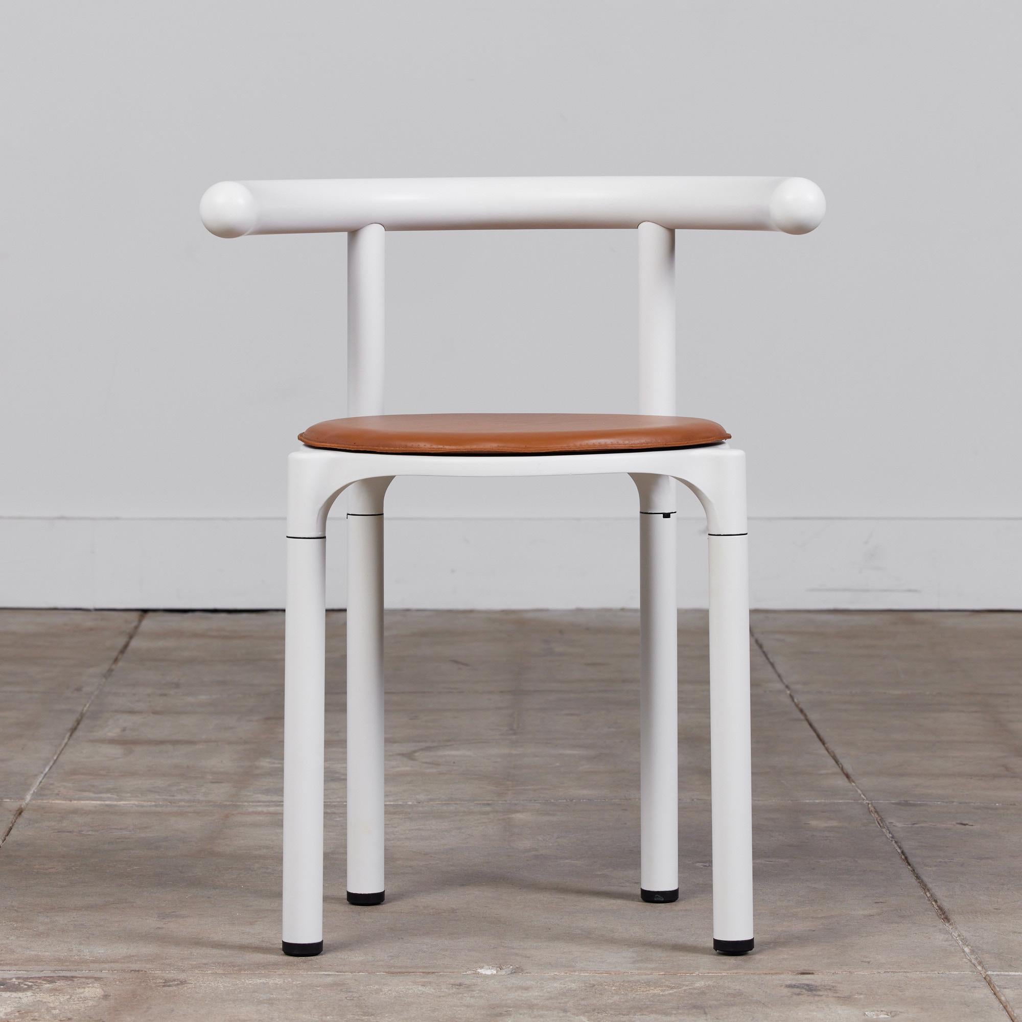 Cuir Ensemble de six chaises de salle à manger Kartell par Anna Castelli Ferrieri en vente