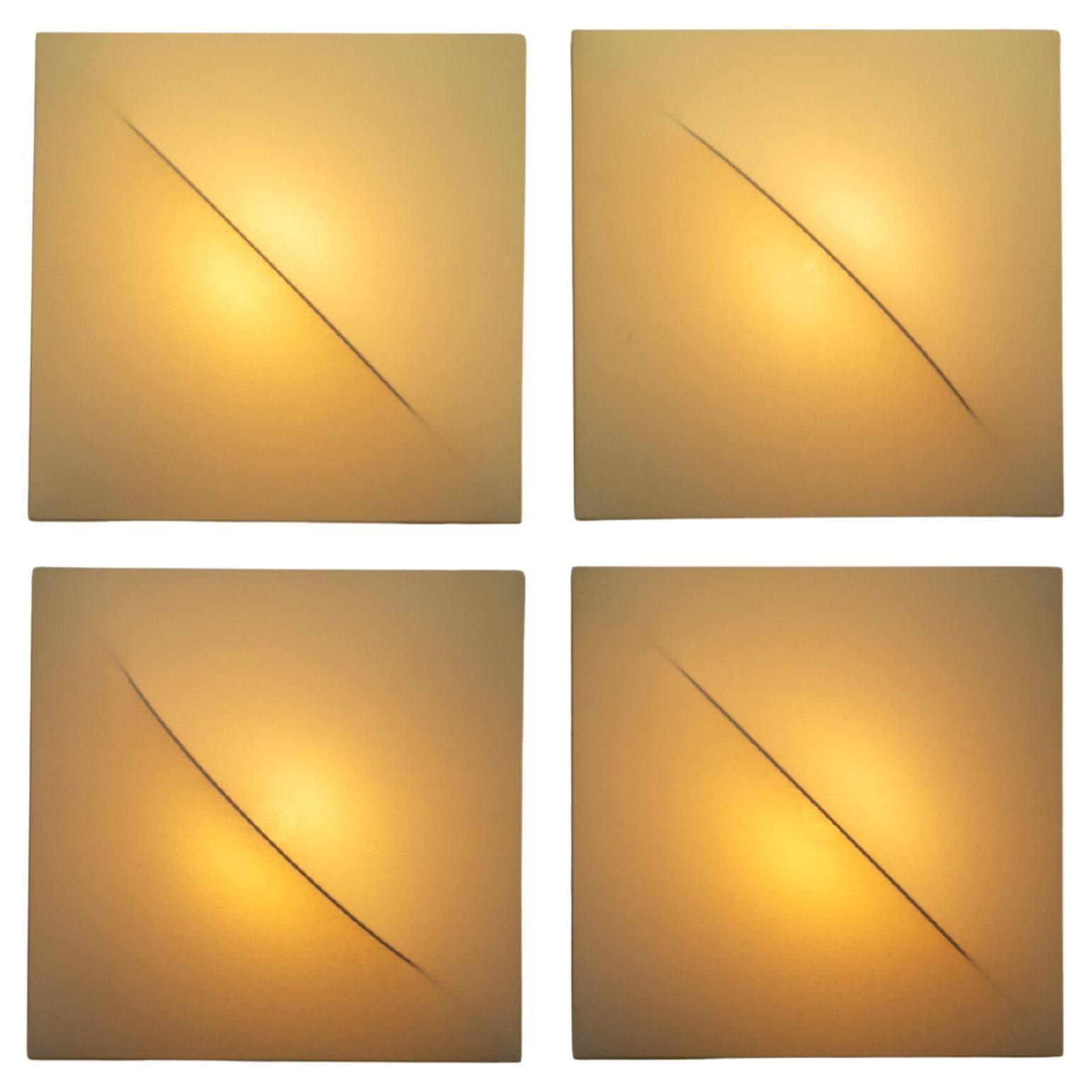 Set of six Kazuhide Takahama Saori wall lights 1970s en vente