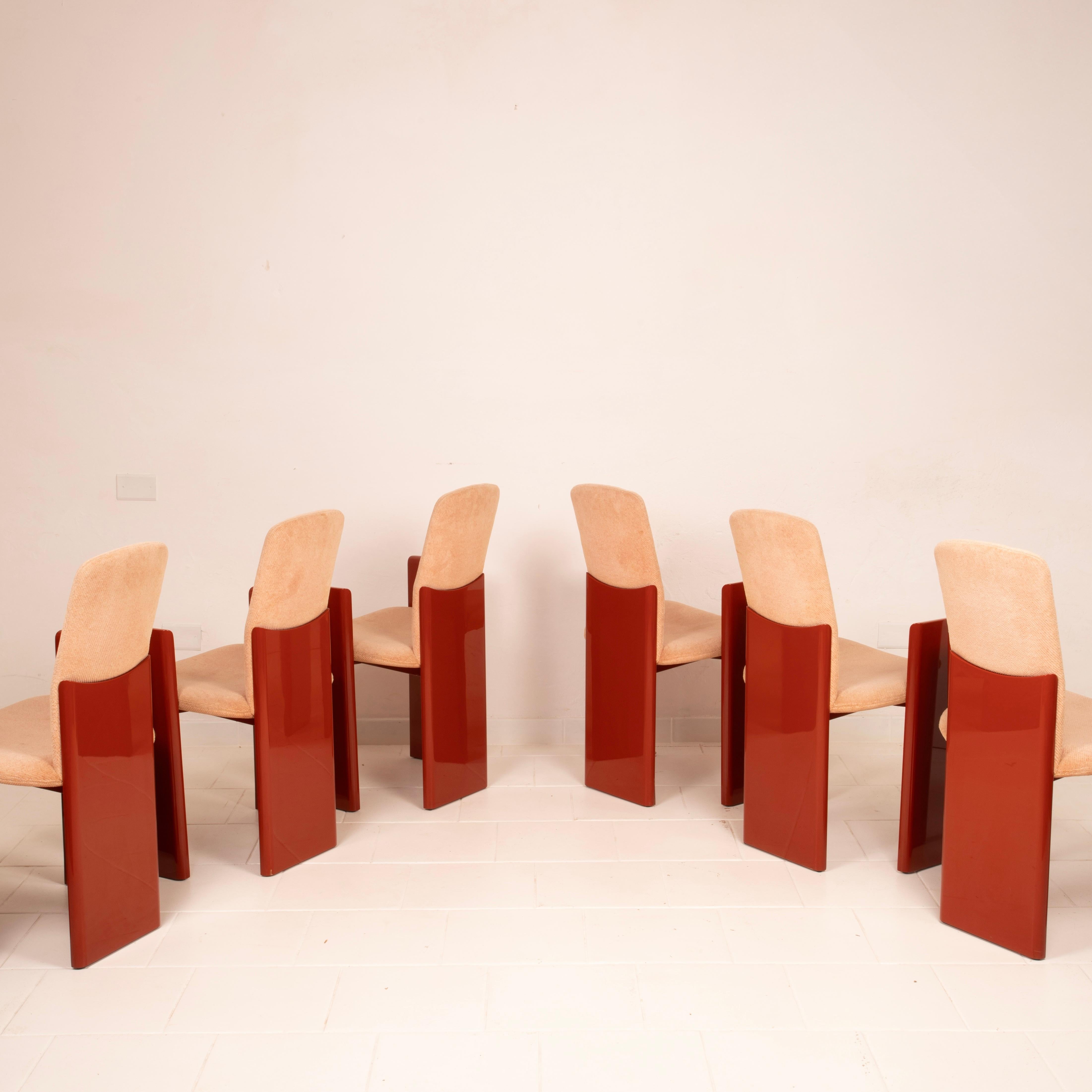 Set of six “Kinu” chairs designed by Motomi Kawakami for Arflex, 1983 Set of 2 in vendita 4