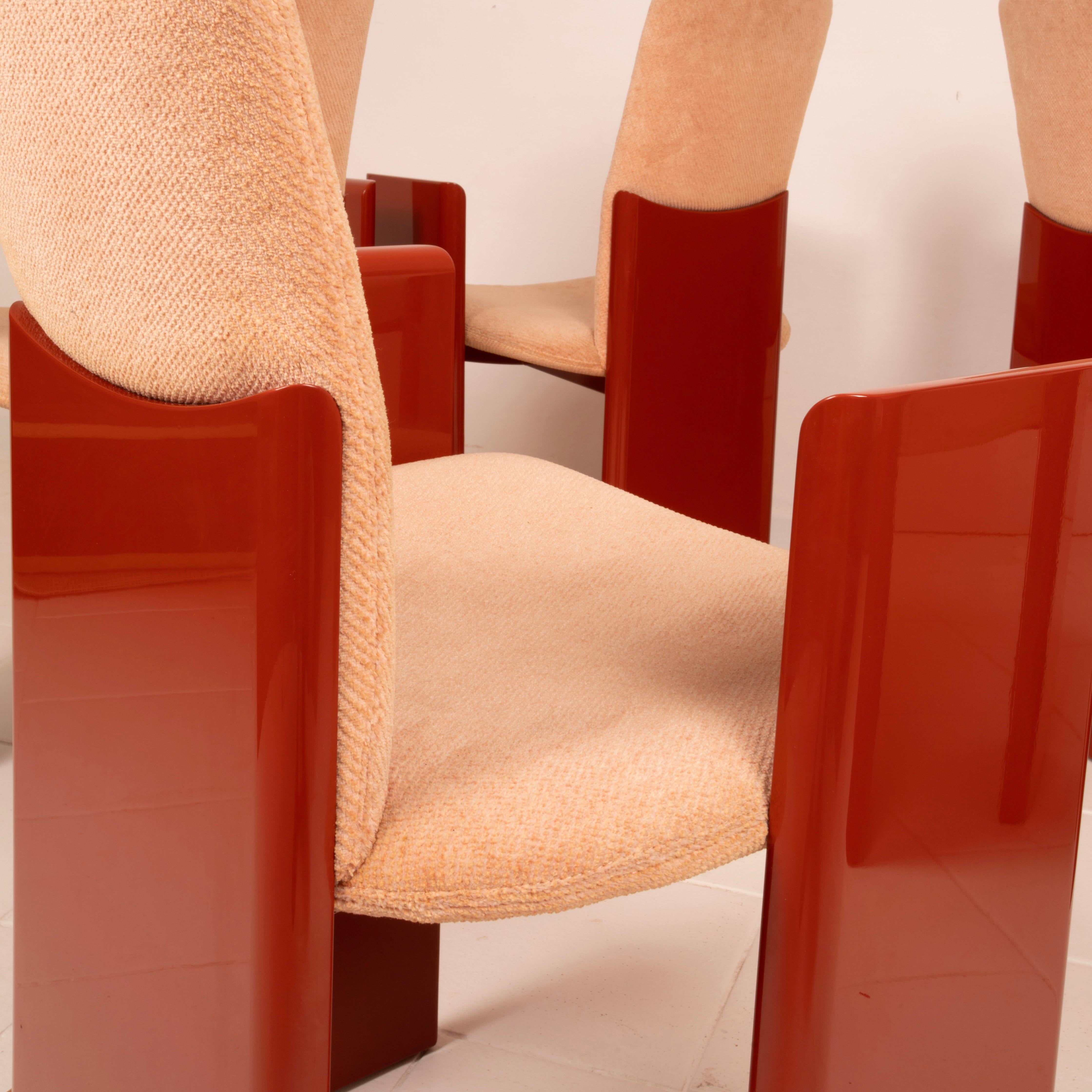 Set of six “Kinu” chairs designed by Motomi Kawakami for Arflex, 1983 Set of 2 in vendita 5
