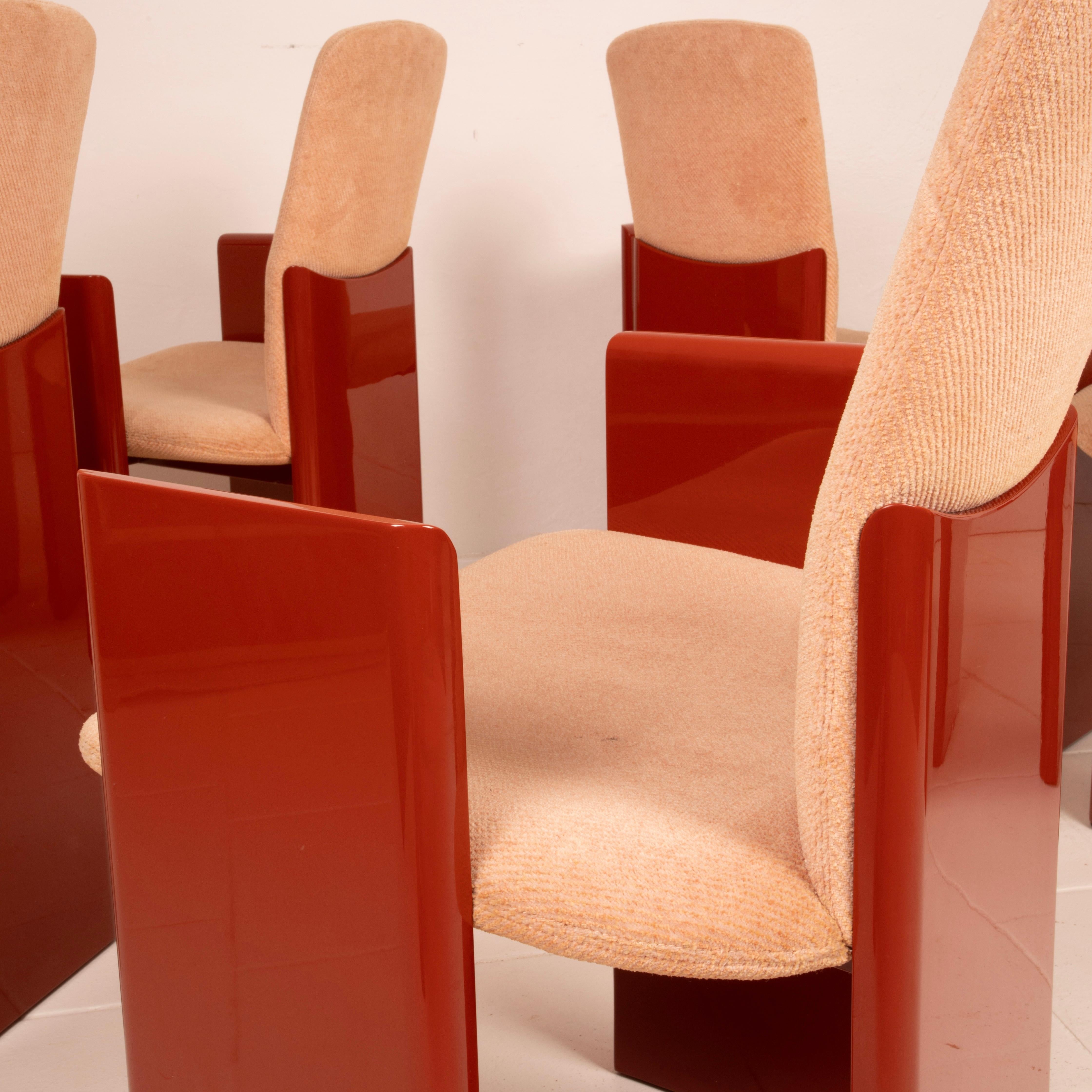 Set of six “Kinu” chairs designed by Motomi Kawakami for Arflex, 1983 Set of 2 in vendita 6