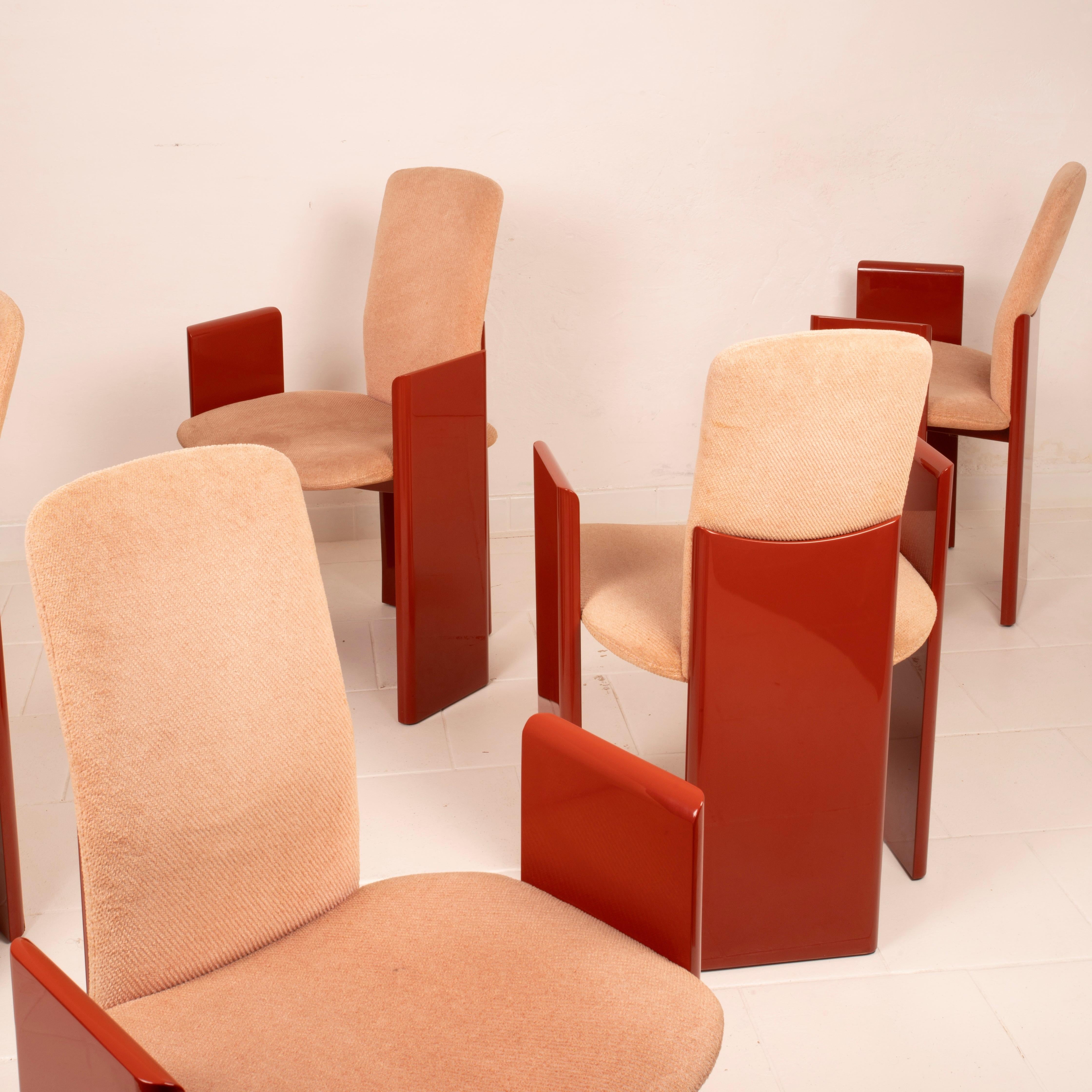 Italian Set of six “Kinu” chairs designed by Motomi Kawakami for Arflex, 1983 Set of 2 in vendita