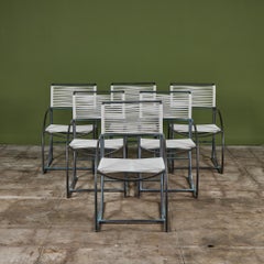 Satz von sechs Kipp Stewart Bronze Patio Dining Armchairs für Terra